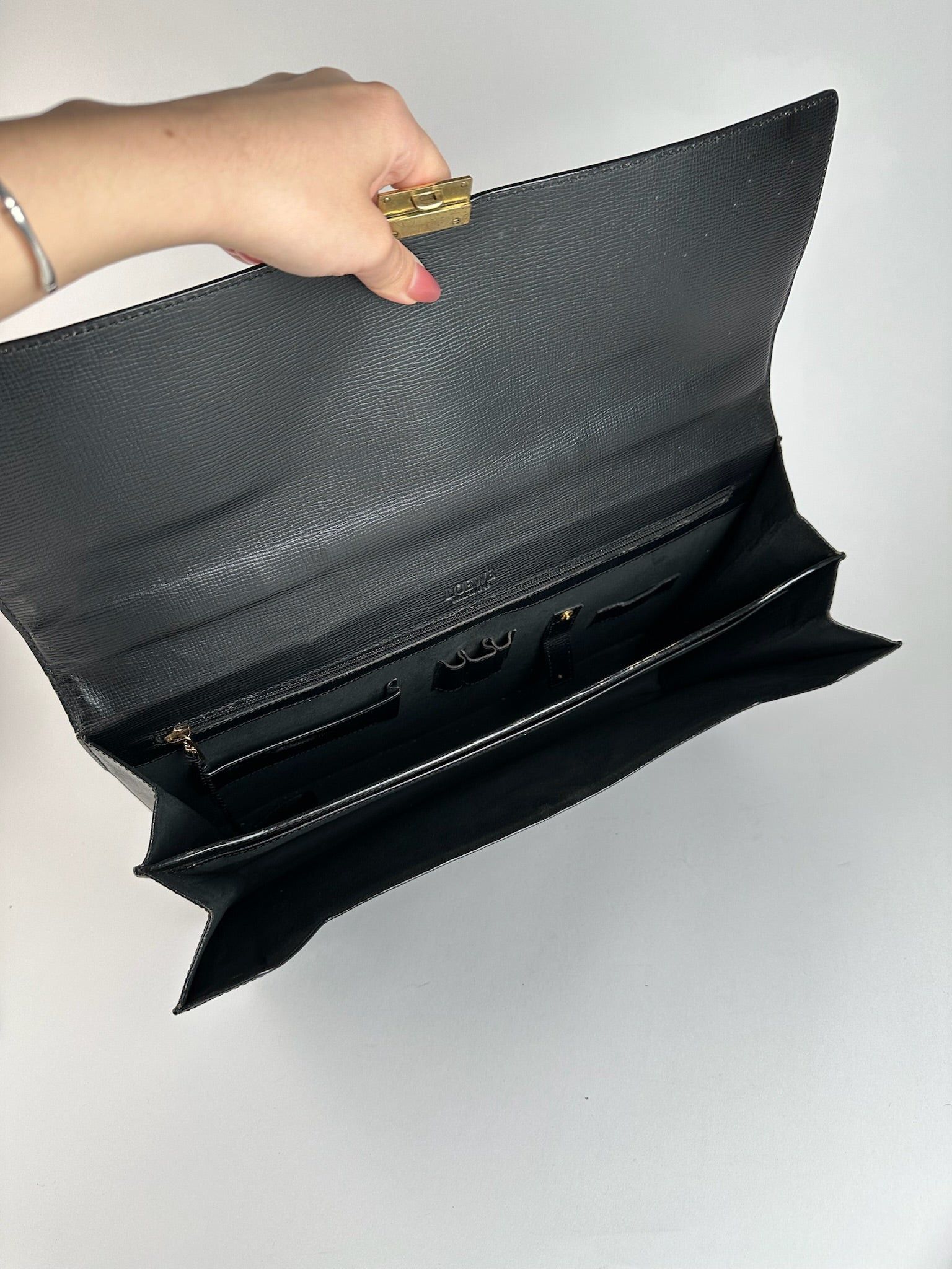 Loewe Vintage Madrid Leather briefcase black Size ONE SIZE - 5 Thumbnail