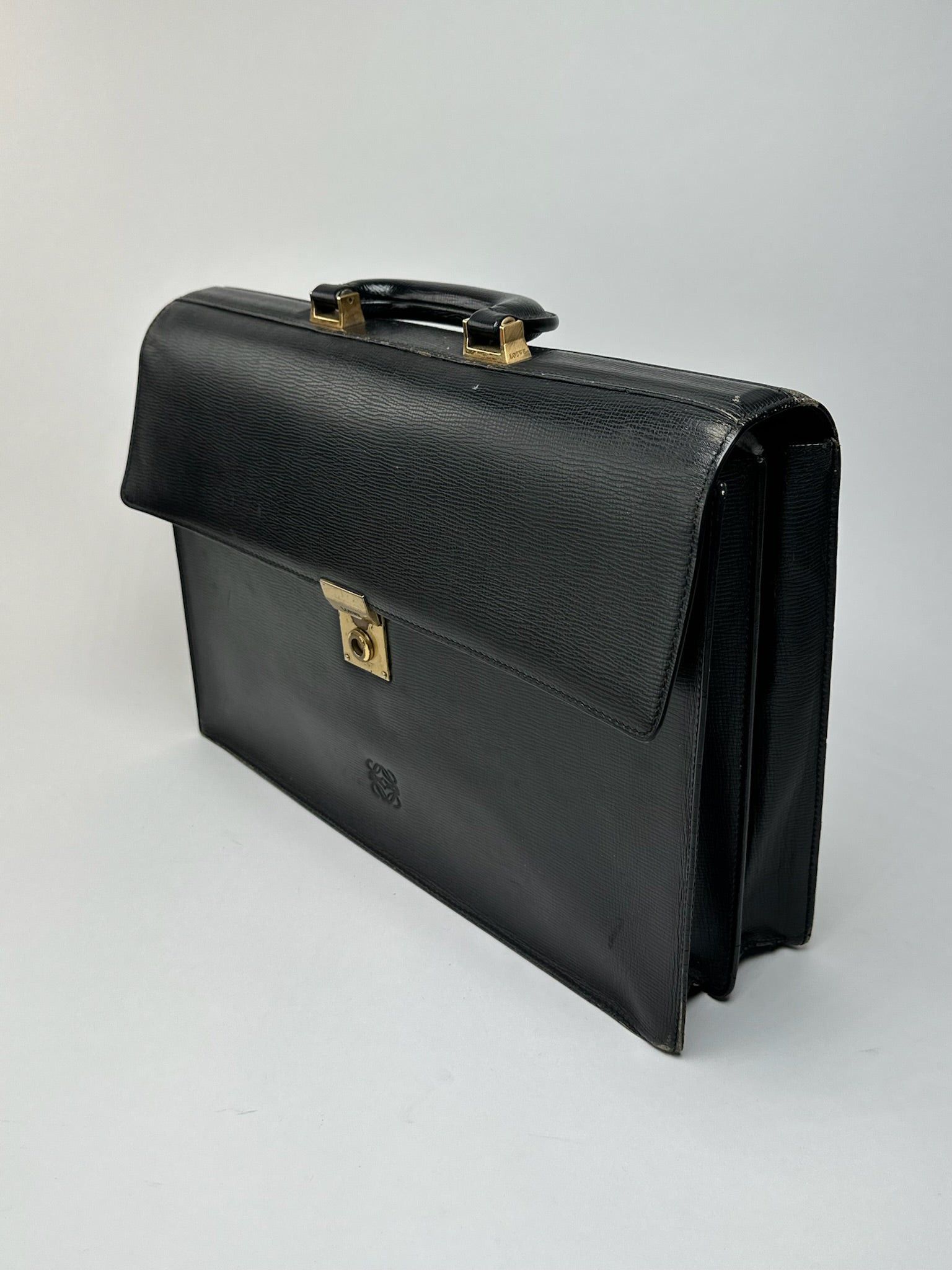 Loewe Vintage Madrid Leather briefcase black Size ONE SIZE - 14 Thumbnail