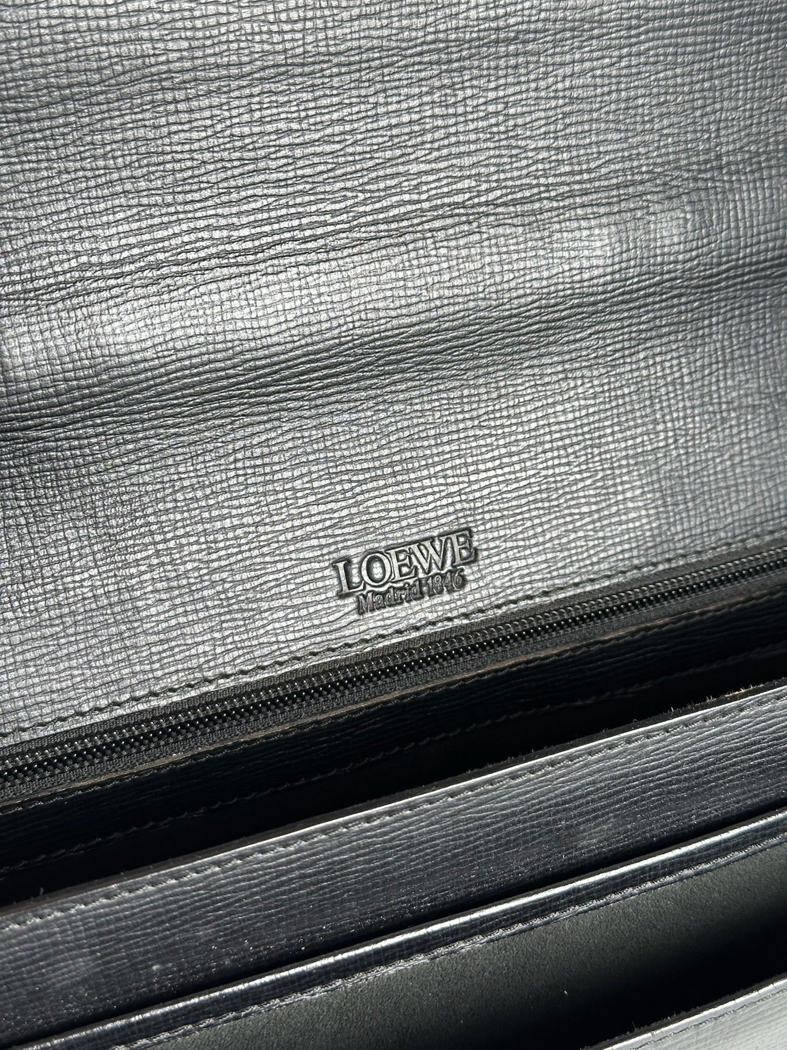 Loewe Vintage Madrid Leather briefcase black Size ONE SIZE - 15 Thumbnail