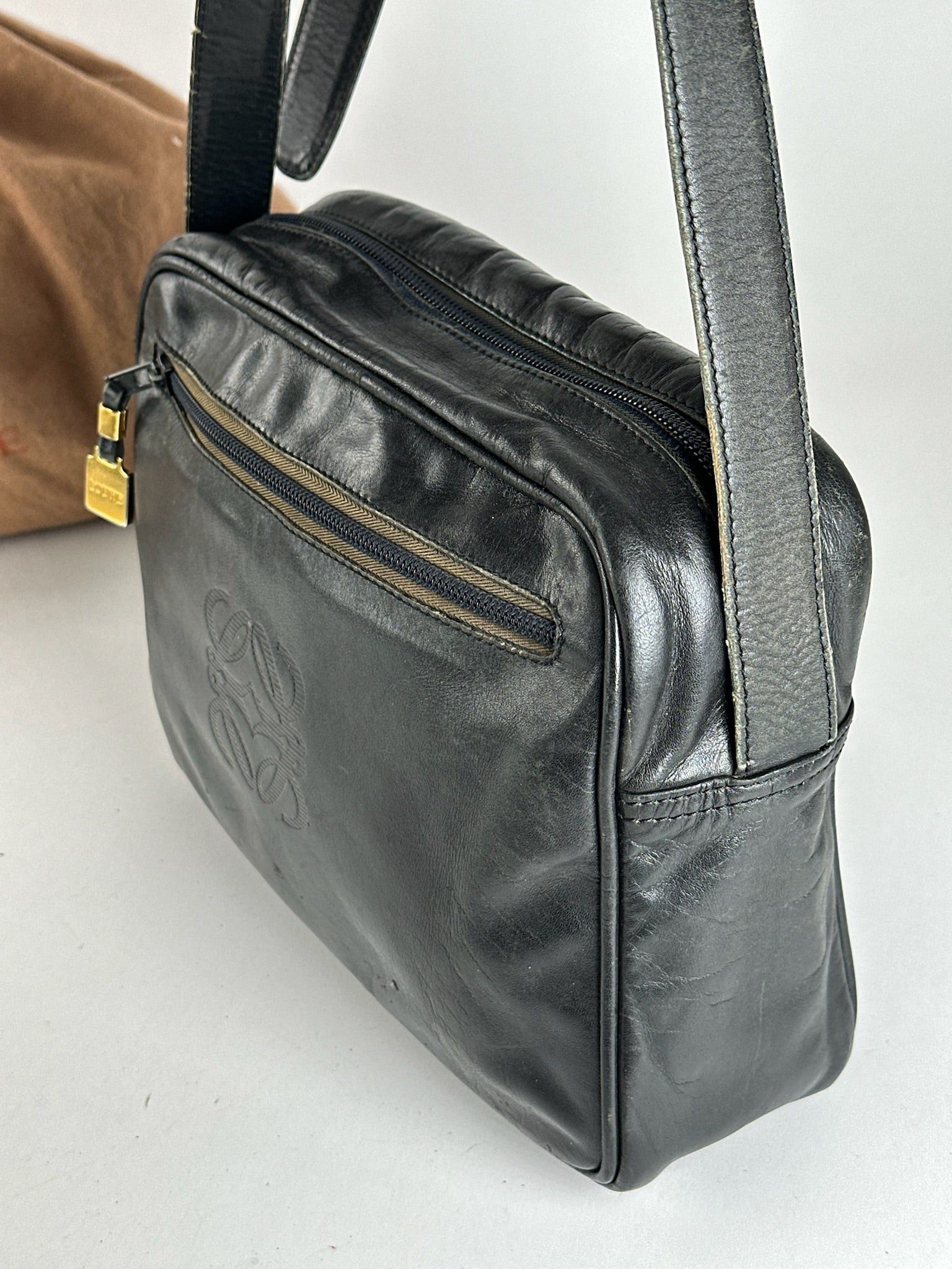 Loewe Vintage Madrid leather bag black Size ONE SIZE - 8 Thumbnail