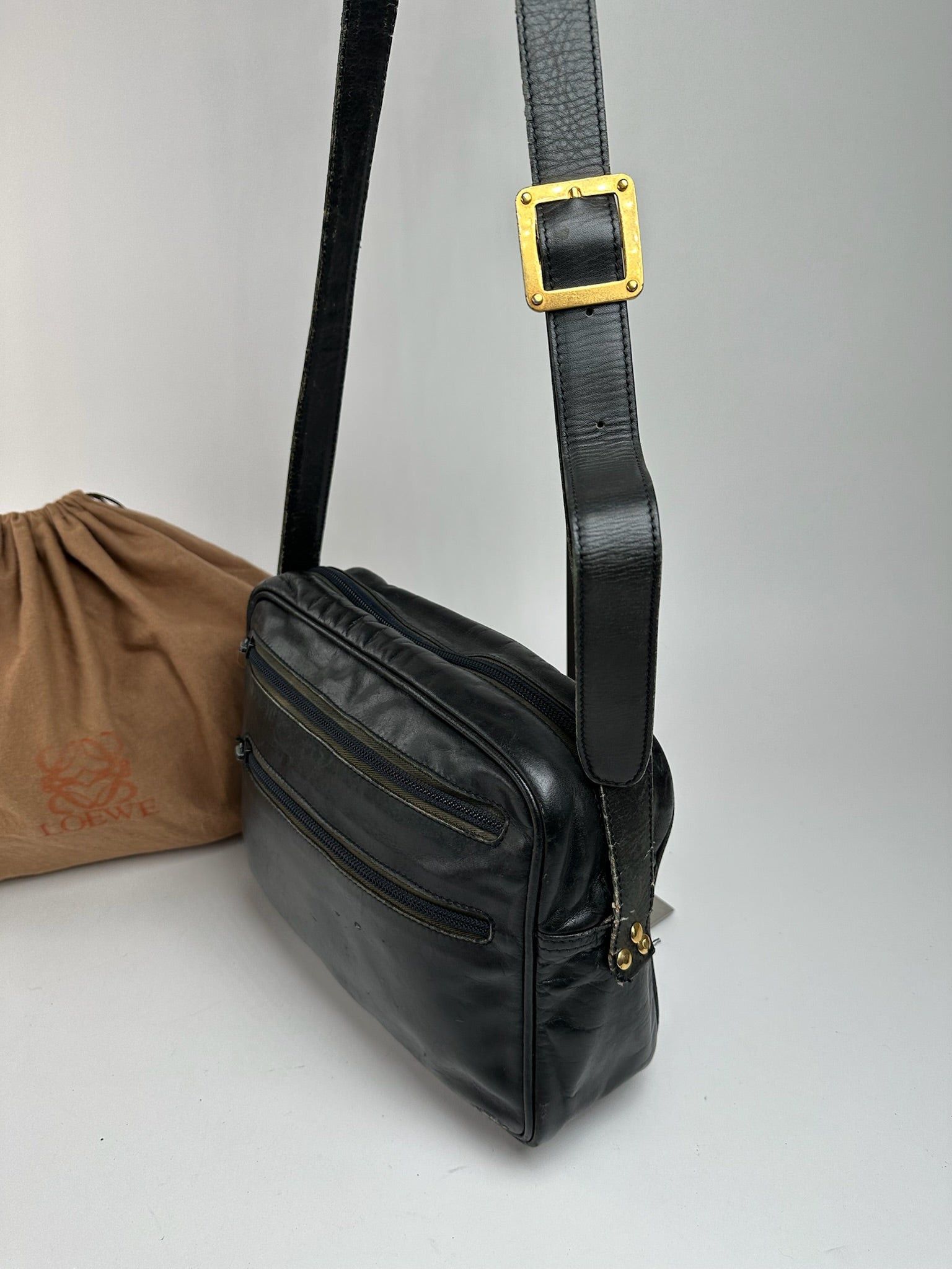 Loewe Vintage Madrid leather bag black Size ONE SIZE - 3 Thumbnail