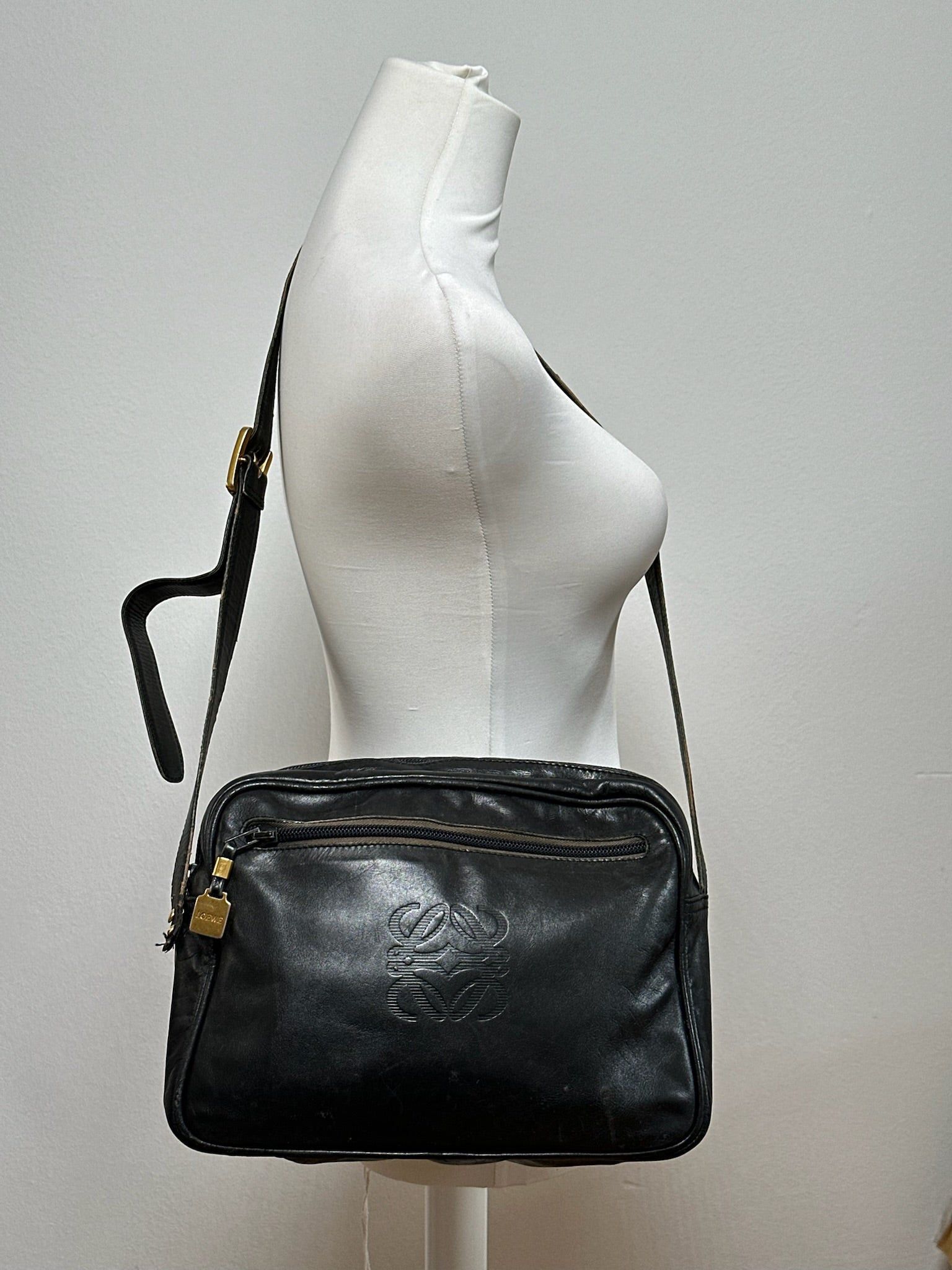 Loewe Vintage Madrid leather bag black Size ONE SIZE - 5 Thumbnail