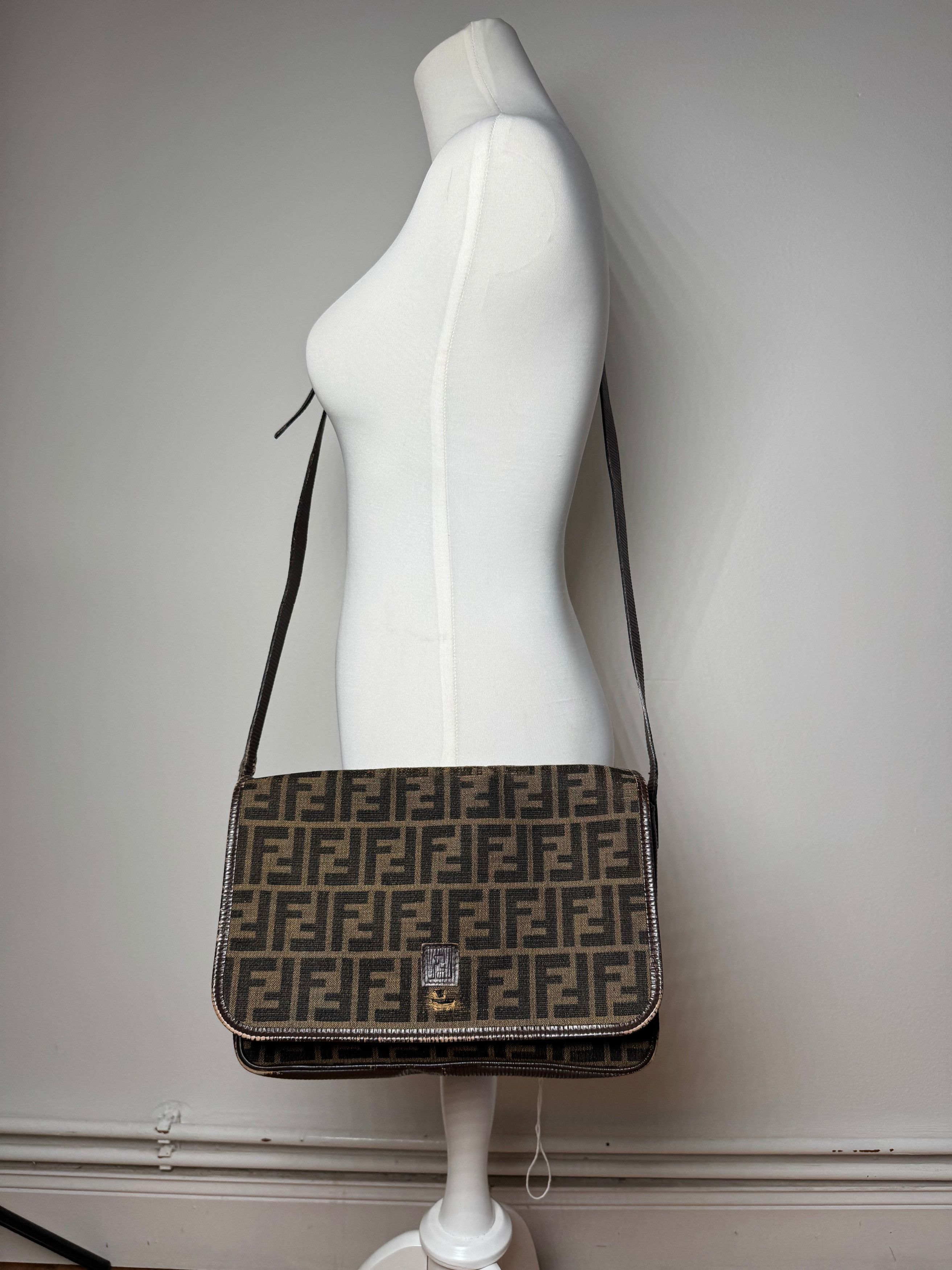 Fendi Vintage FF monogram Leather canvas Bag Size ONE SIZE - 7 Thumbnail