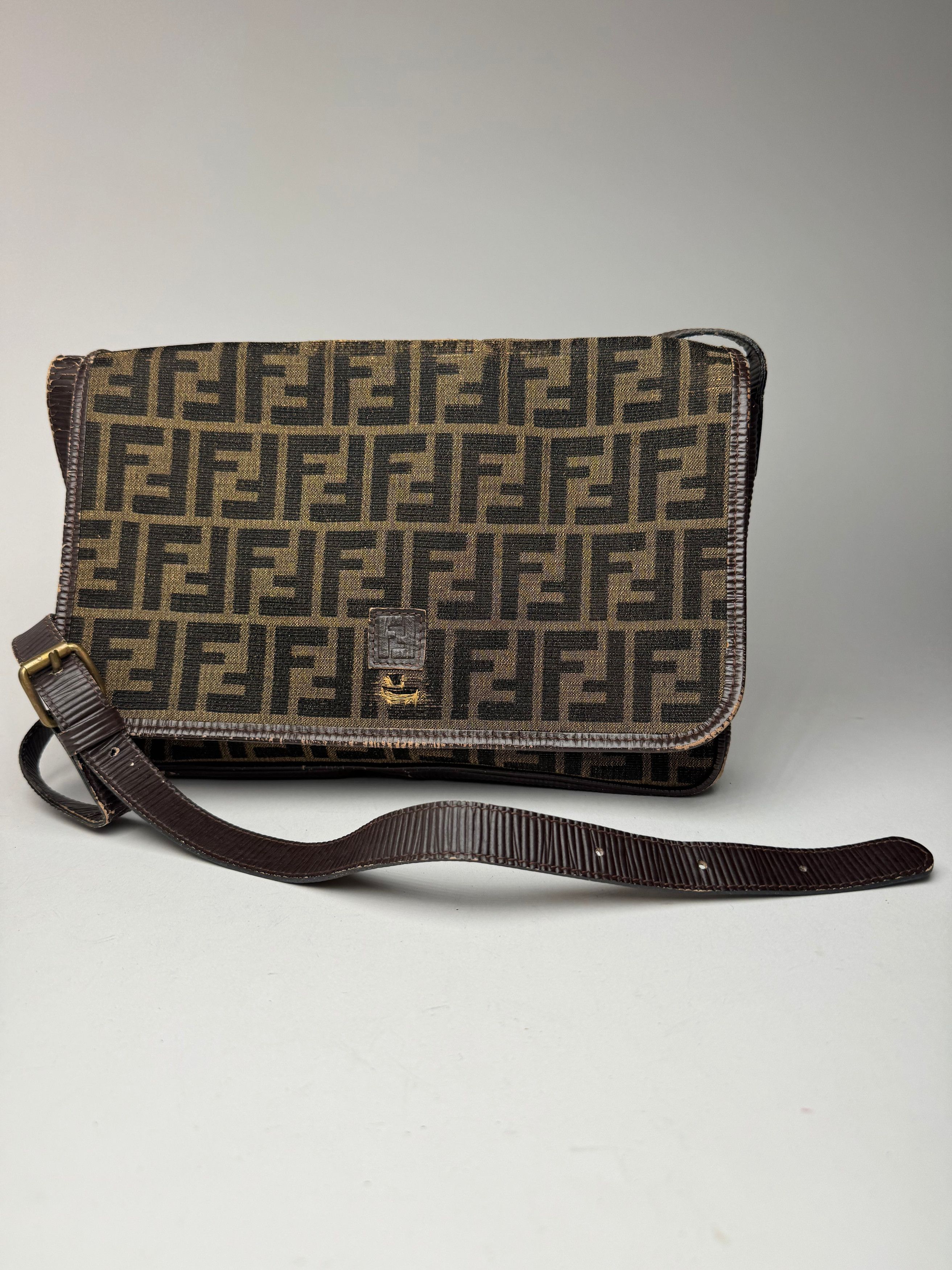 Fendi Vintage FF monogram Leather canvas Bag Size ONE SIZE - 5 Thumbnail