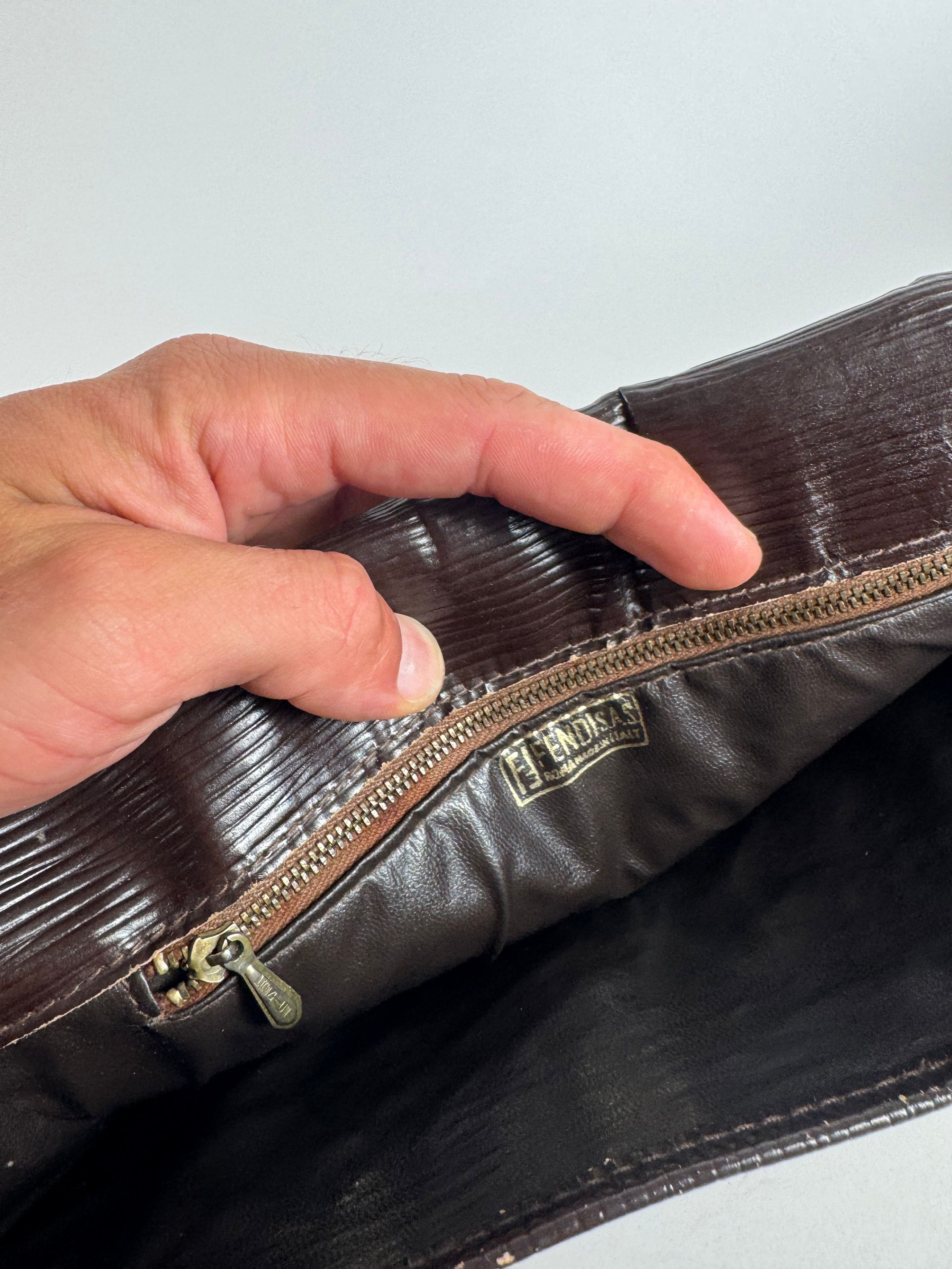Fendi Vintage FF monogram Leather canvas Bag Size ONE SIZE - 3 Thumbnail