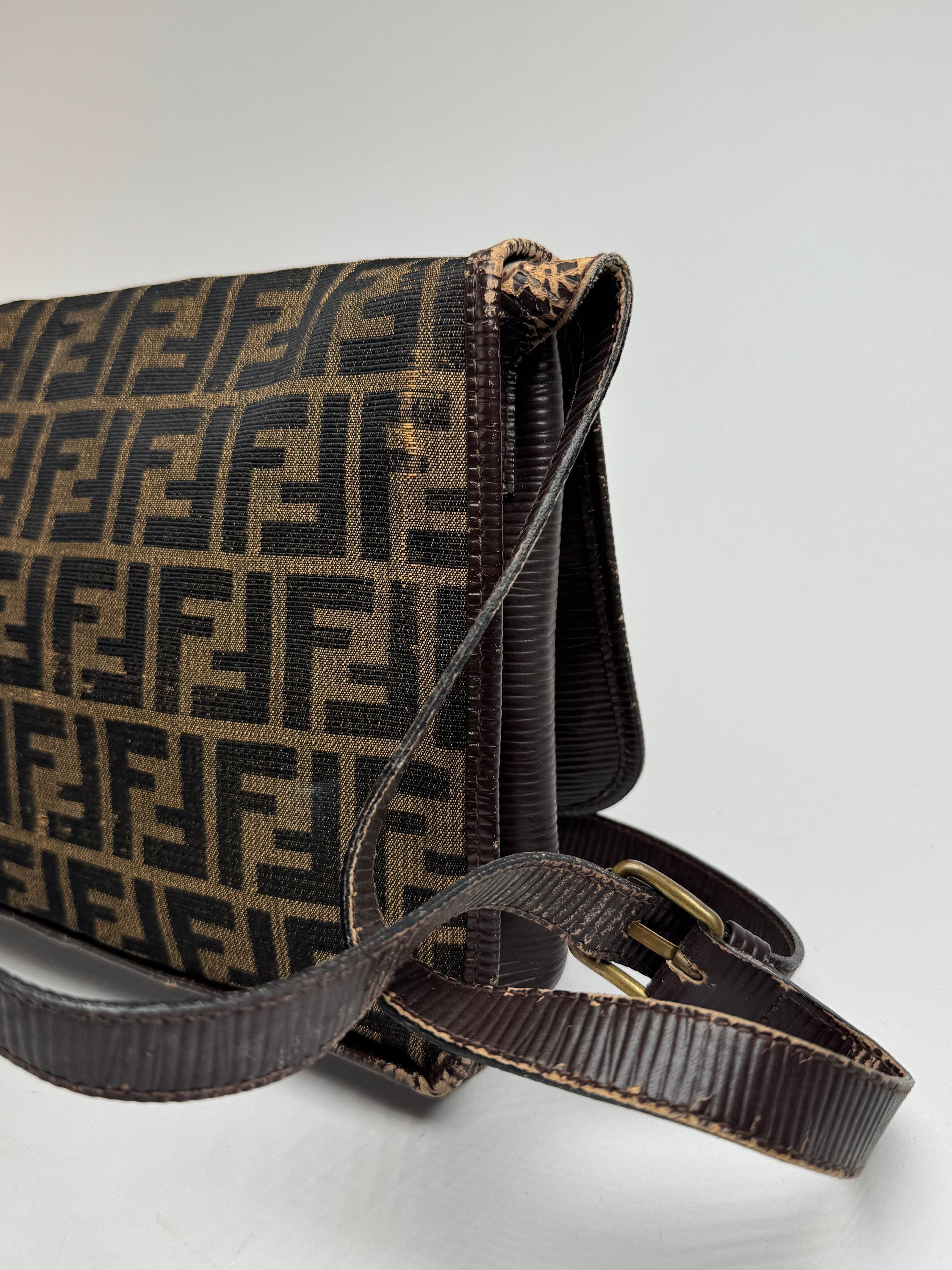 Fendi Vintage FF monogram Leather canvas Bag Size ONE SIZE - 10 Thumbnail