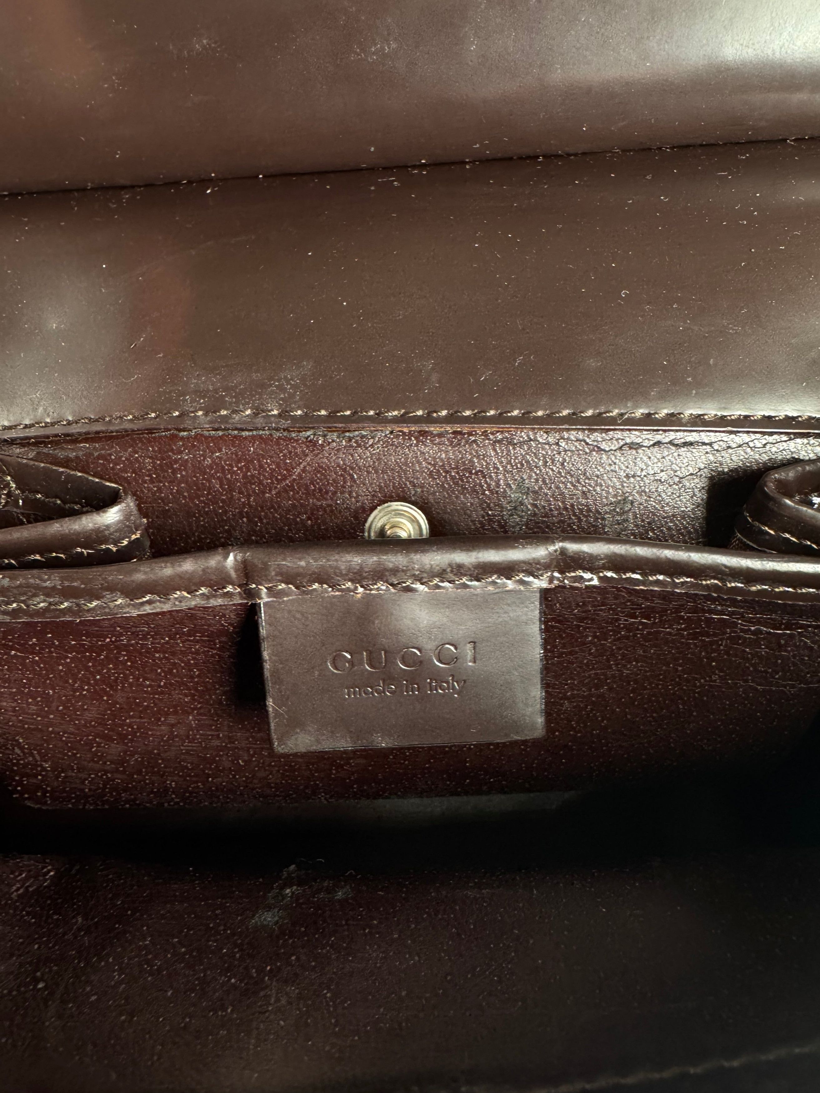 Gucci Vintage Baguette Bag Black Size ONE SIZE - 11 Thumbnail
