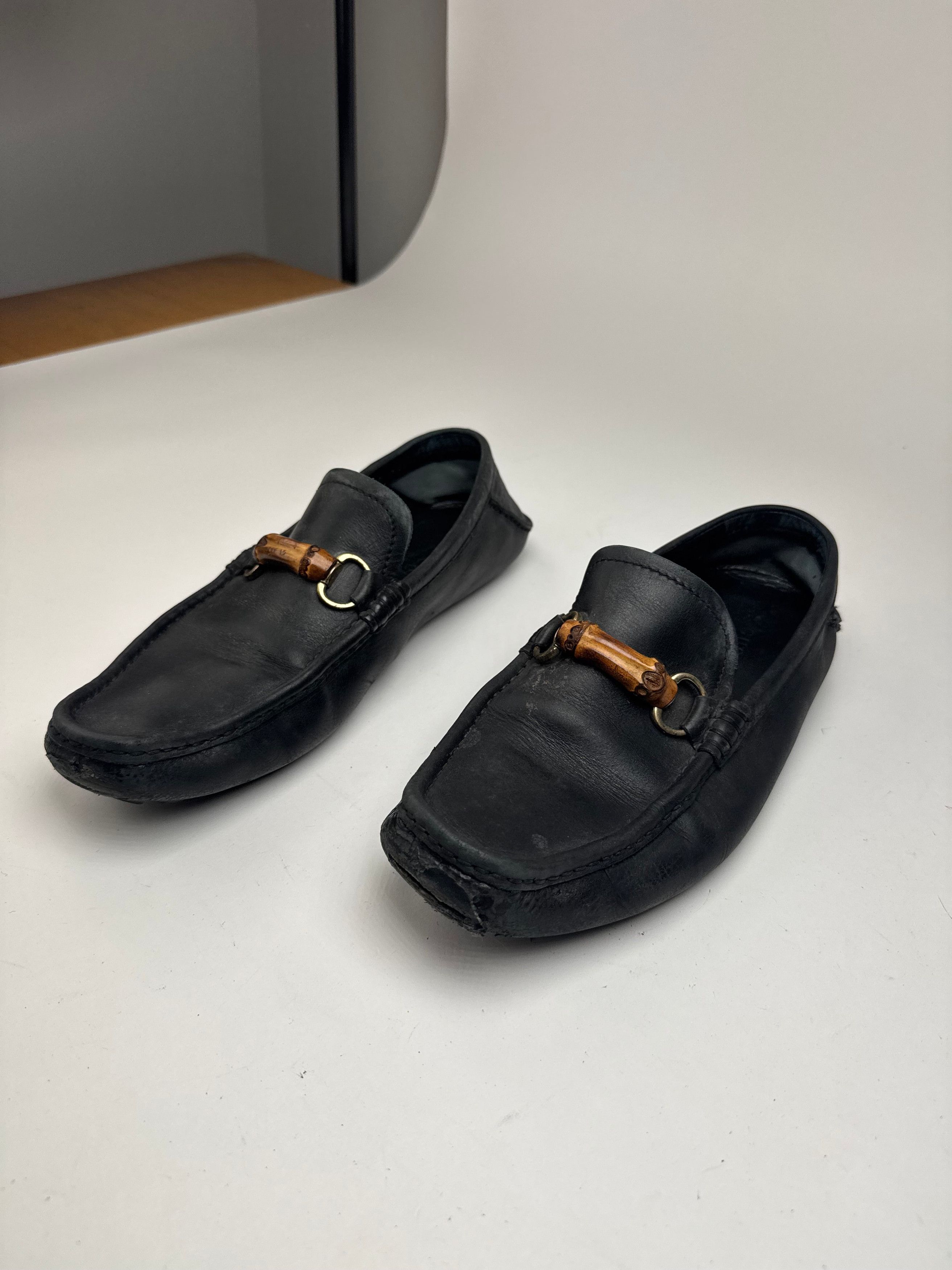 Gucci Vintage Leather bamboo Loafer black 43,5 Size US 10.5 / EU 43-44 - 3 Thumbnail