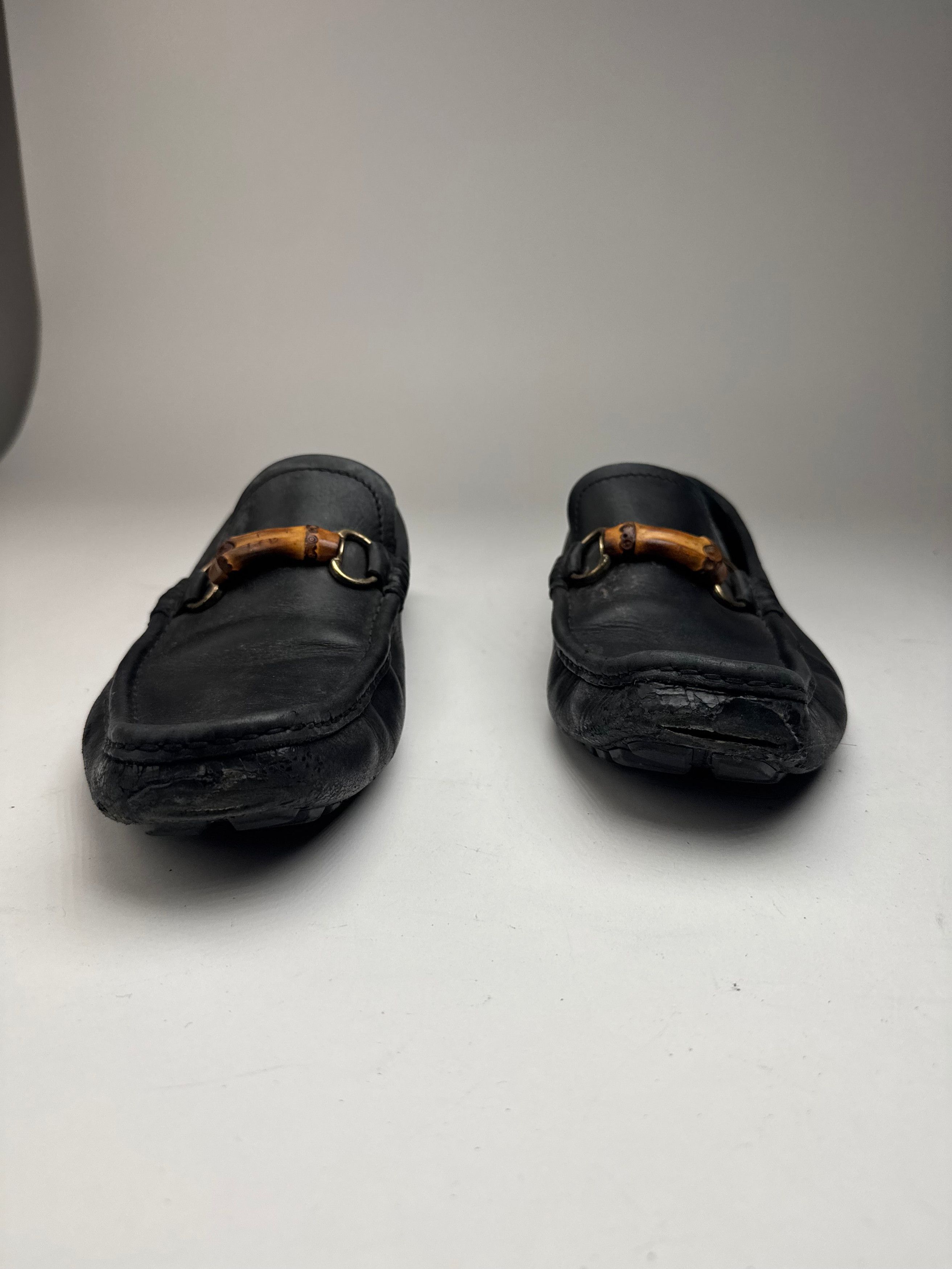 Gucci Vintage Leather bamboo Loafer black 43,5 Size US 10.5 / EU 43-44 - 4 Thumbnail