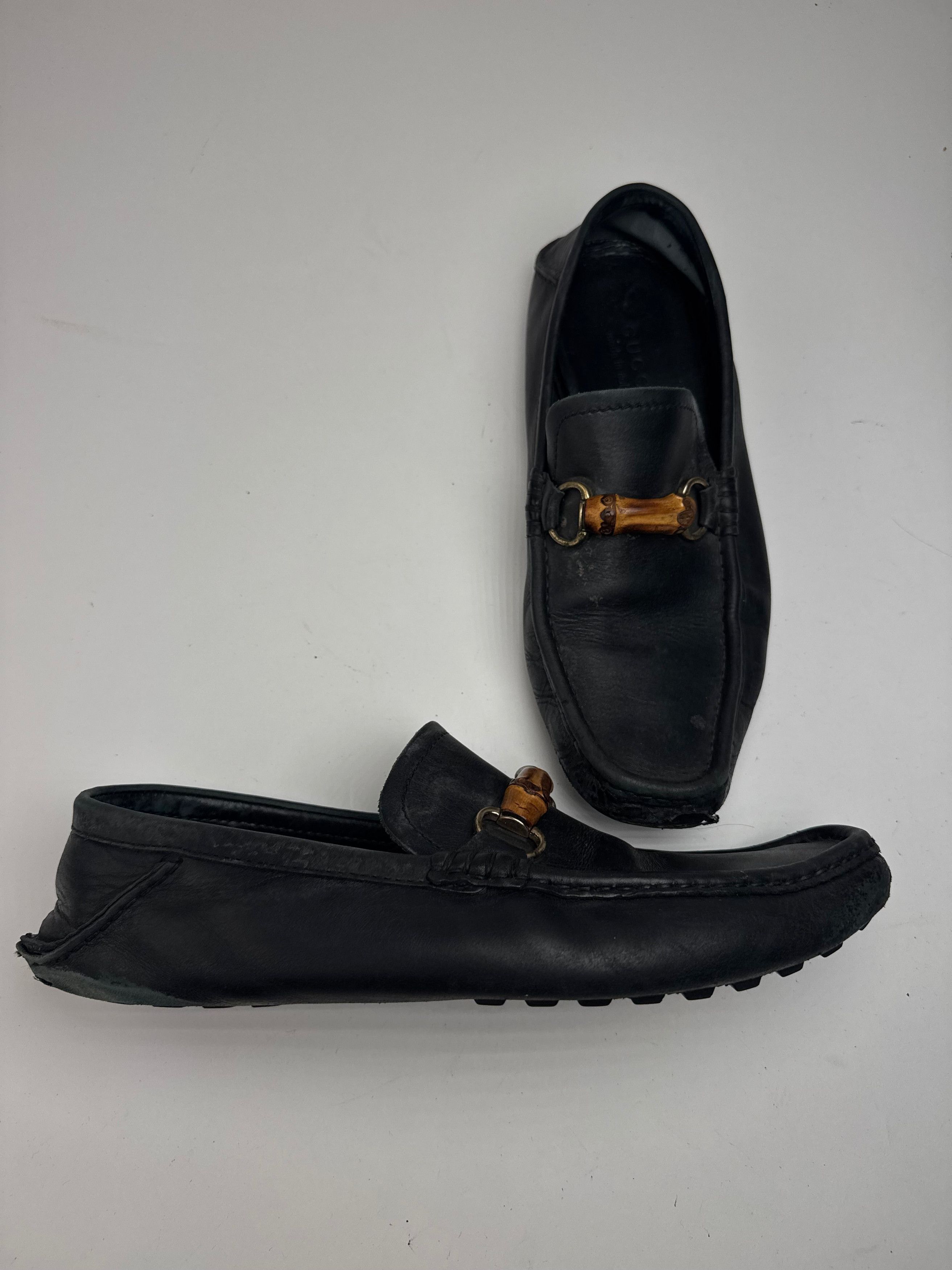 Gucci Vintage Leather bamboo Loafer black 43,5 Size US 10.5 / EU 43-44 - 7 Thumbnail