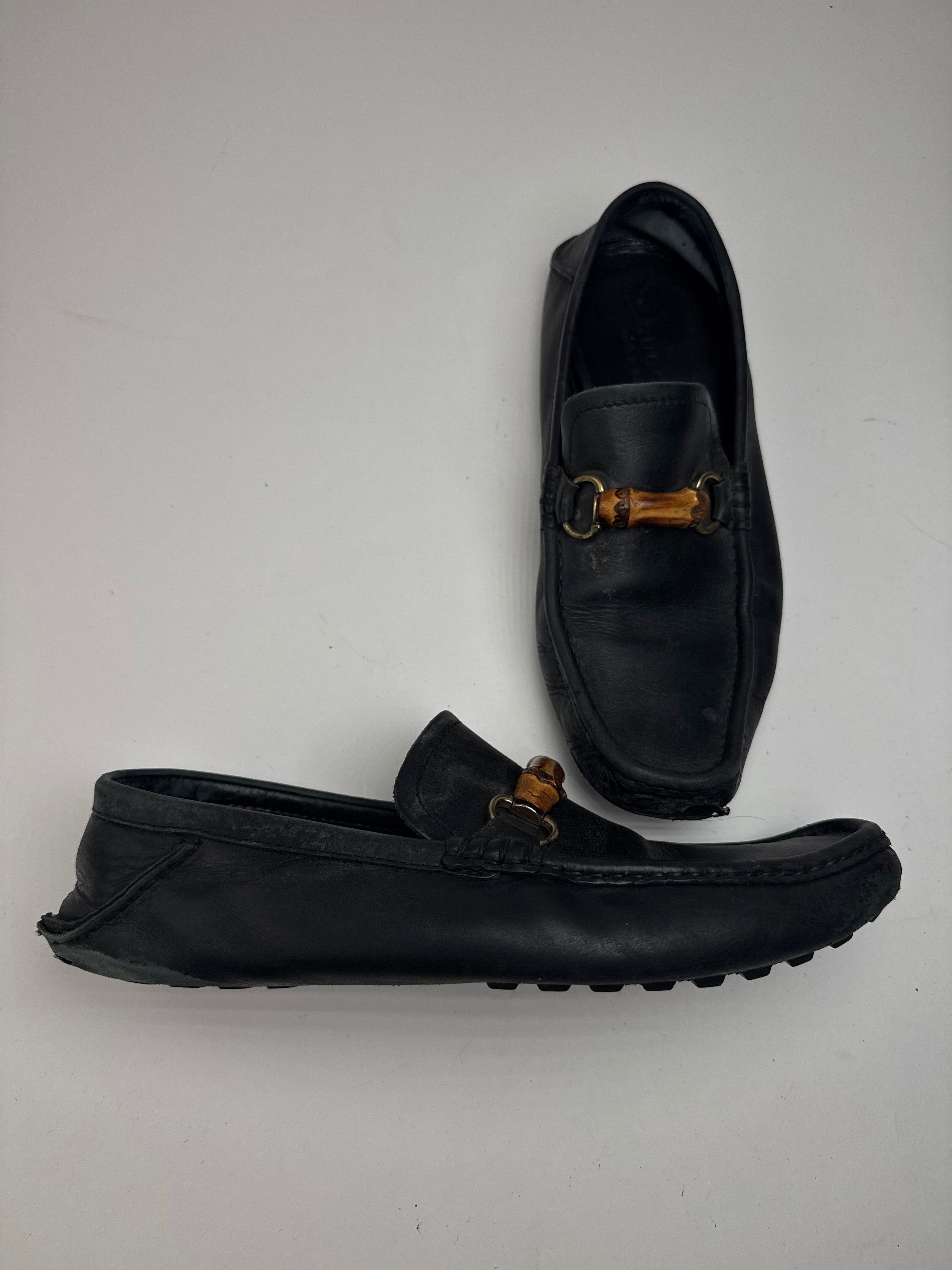 Gucci Vintage Leather bamboo Loafer black 43,5 Size US 10.5 / EU 43-44 - 13 Thumbnail