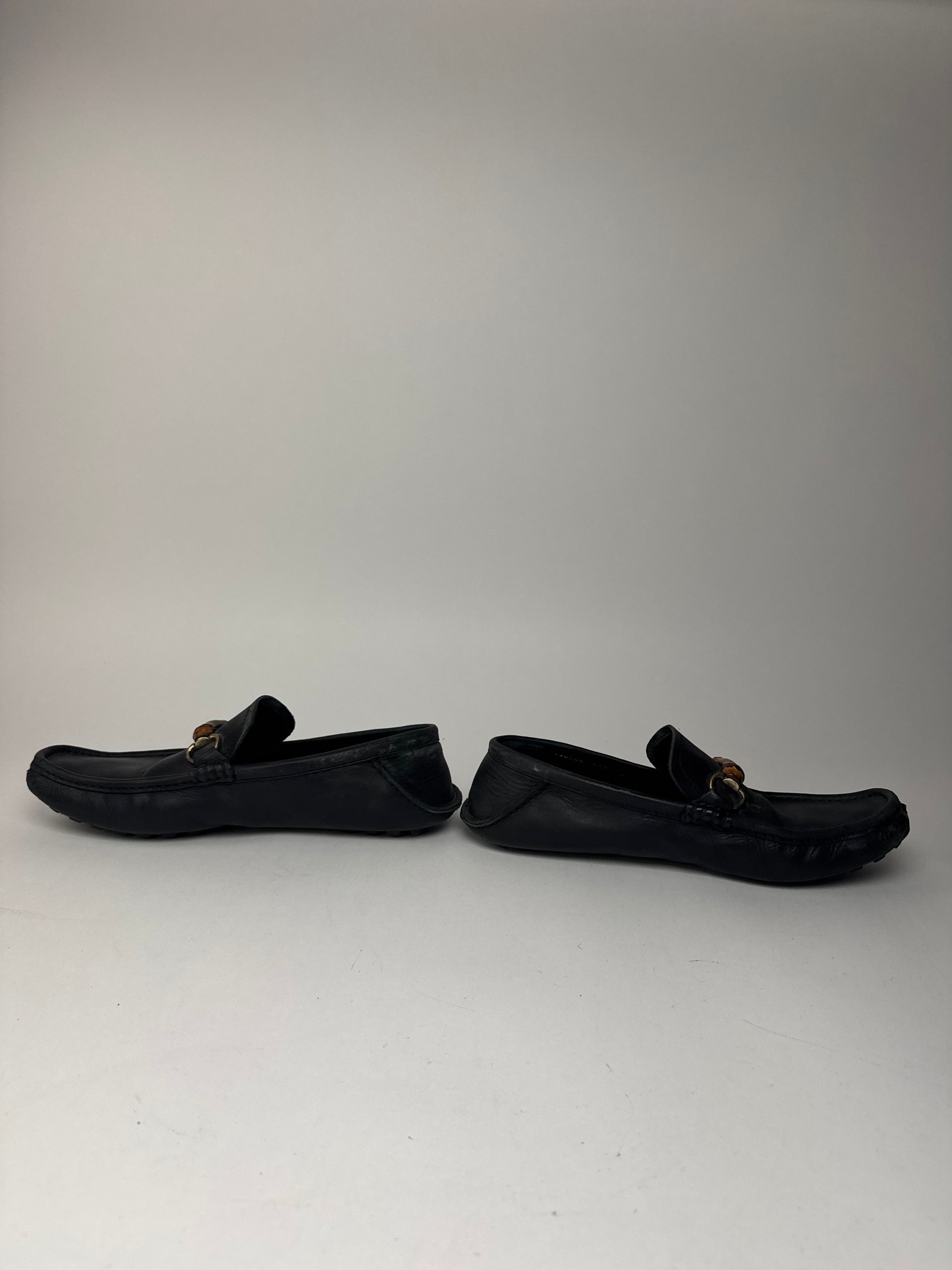 Gucci Vintage Leather bamboo Loafer black 43,5 Size US 10.5 / EU 43-44 - 8 Thumbnail
