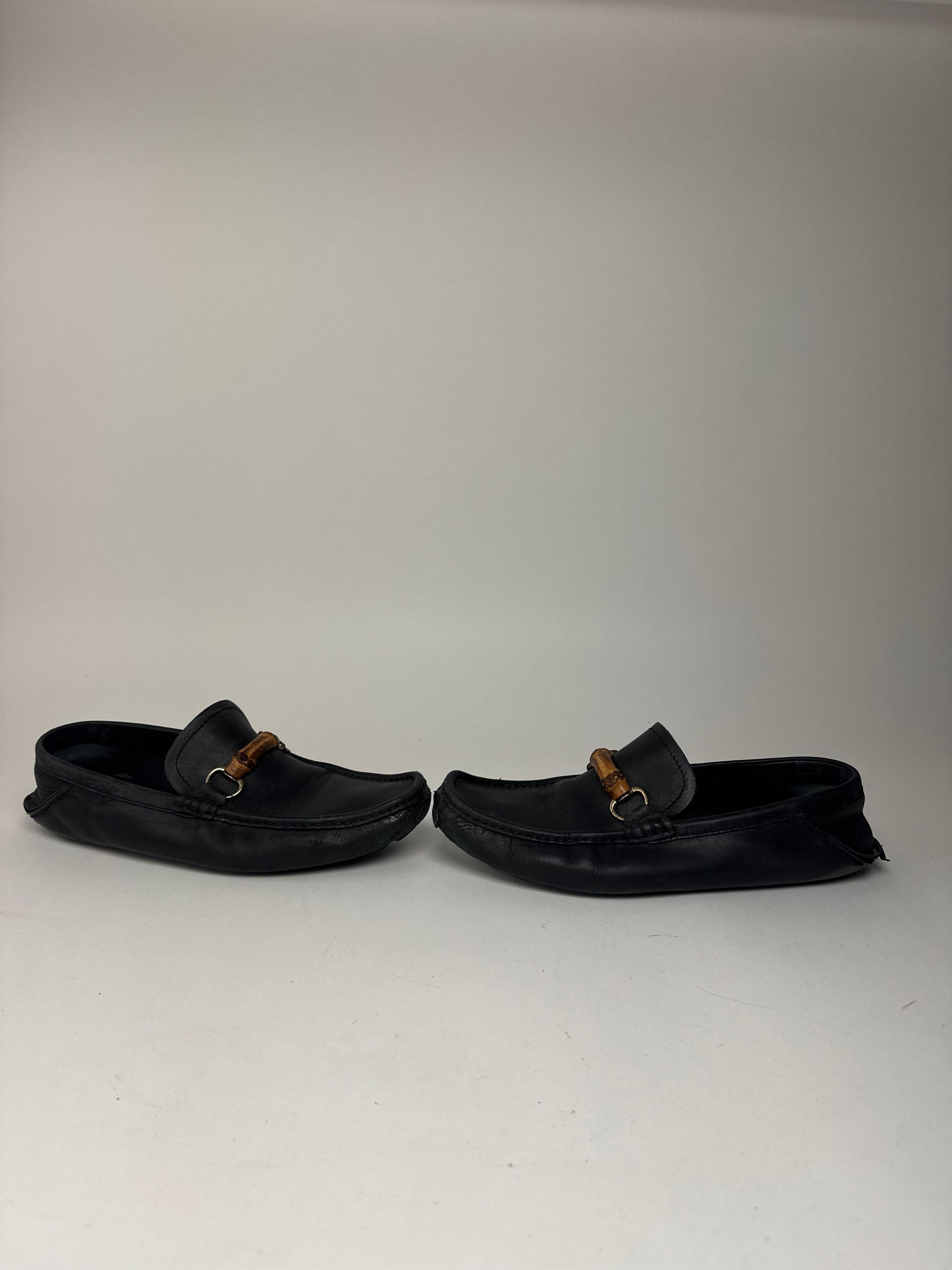 Gucci Vintage Leather bamboo Loafer black 43,5 Size US 10.5 / EU 43-44 - 6 Thumbnail