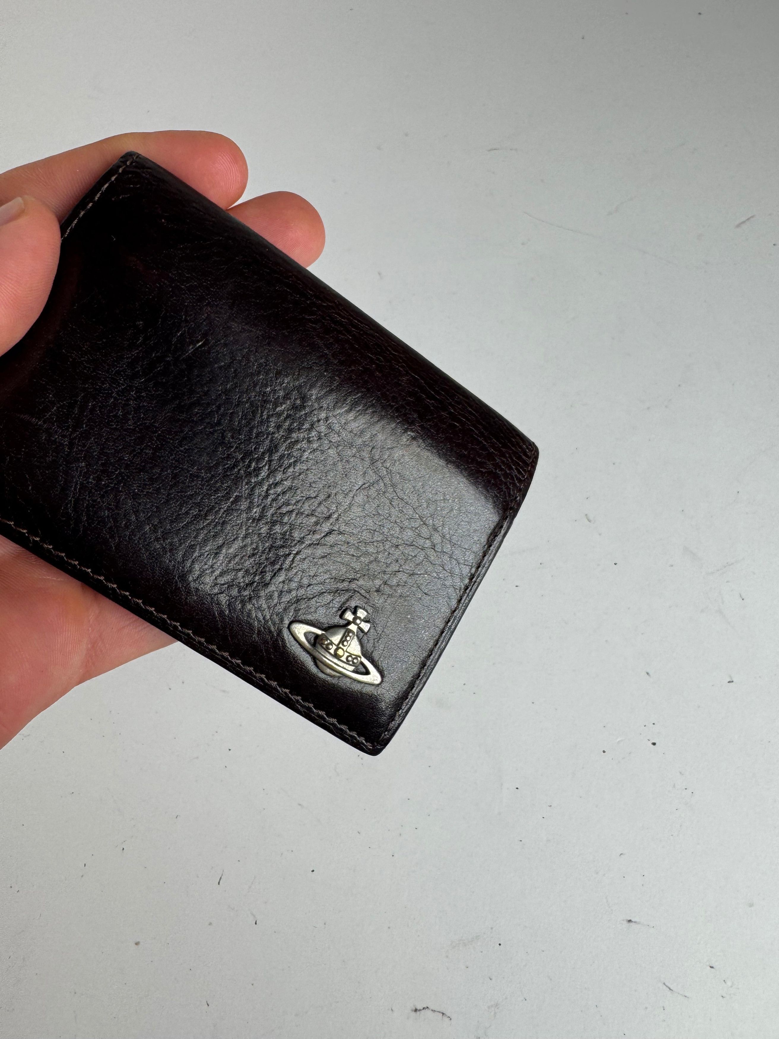 Vivienne Westwood Vintage leather card Holder black Size ONE SIZE - 4 Thumbnail