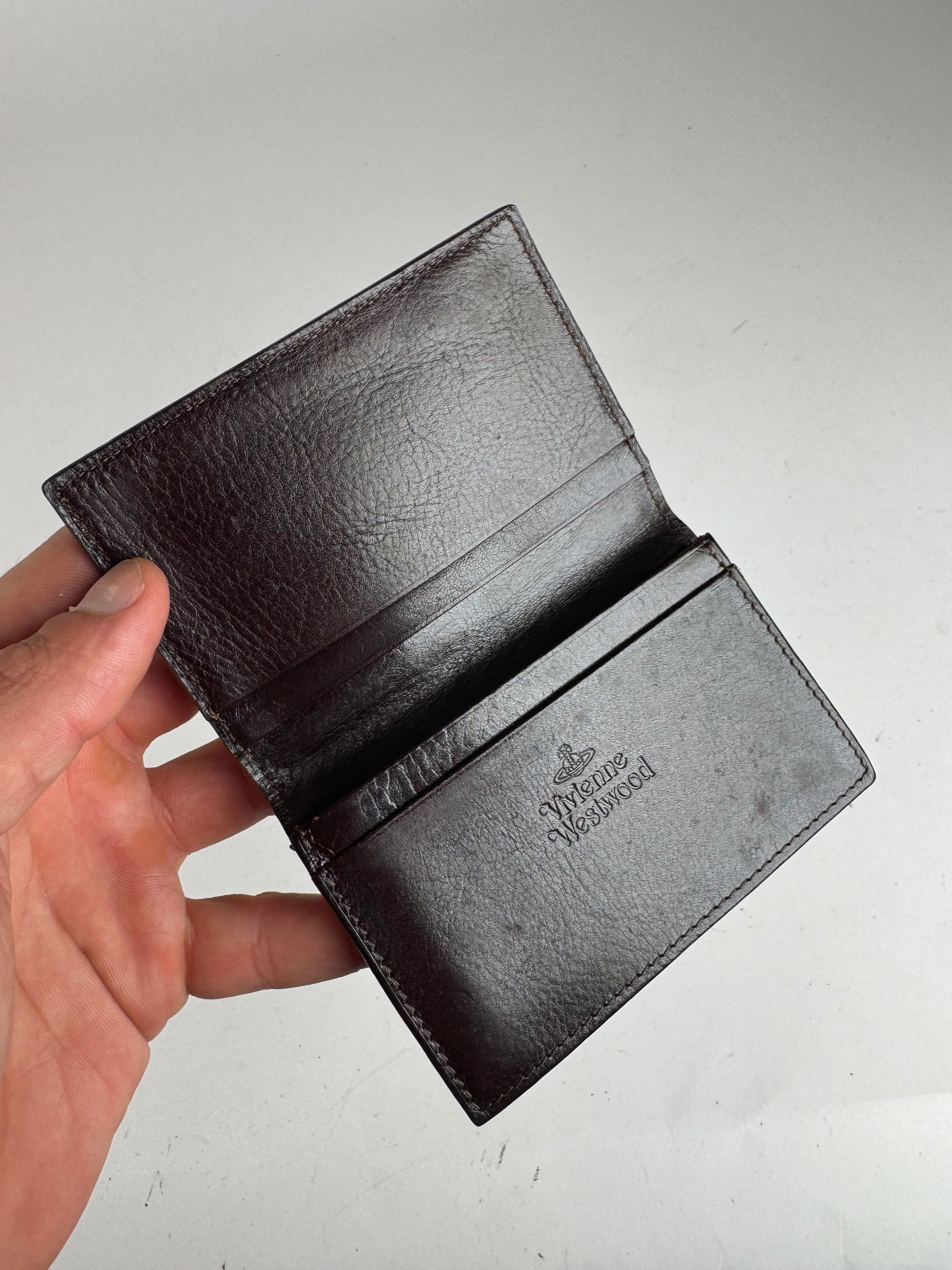 Vivienne Westwood Vintage leather card Holder black Size ONE SIZE - 6 Thumbnail