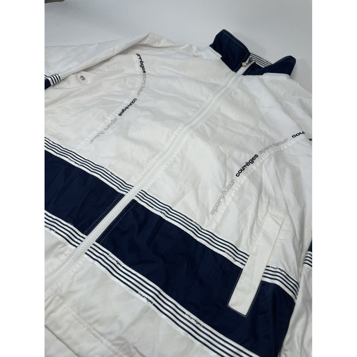 Courreges Courrèges White Polyester Jacket Size S / US 4 / IT 40 - 3 Thumbnail