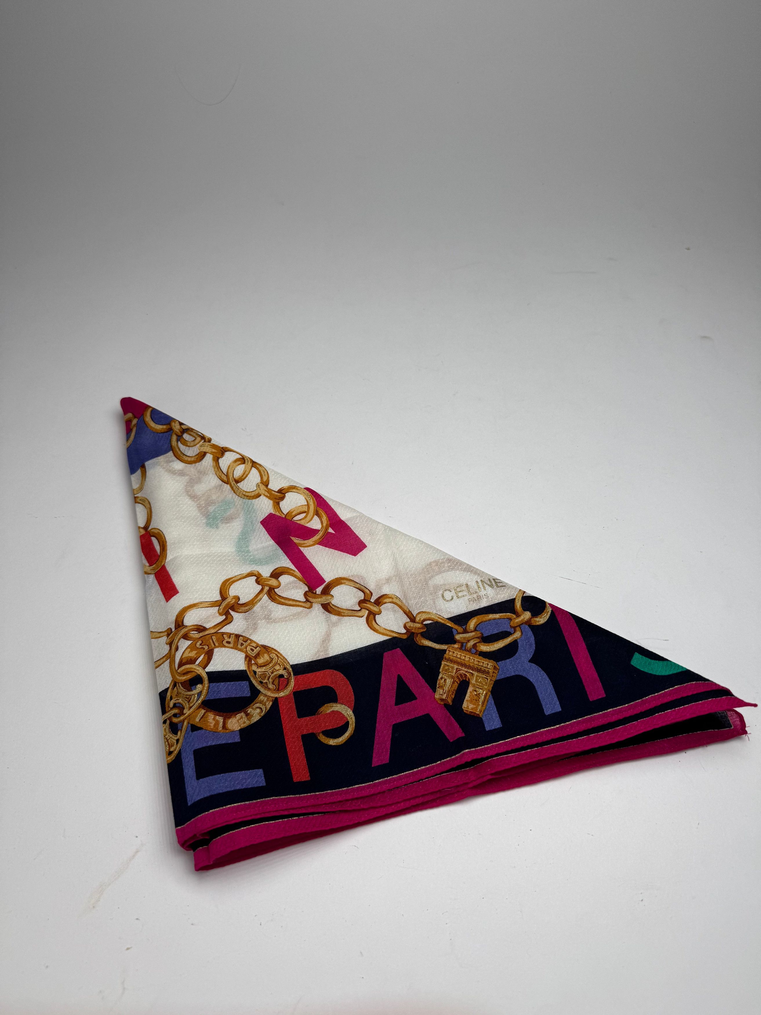 Celine Vintage Paris Silk Scarf Size ONE SIZE - 6 Thumbnail