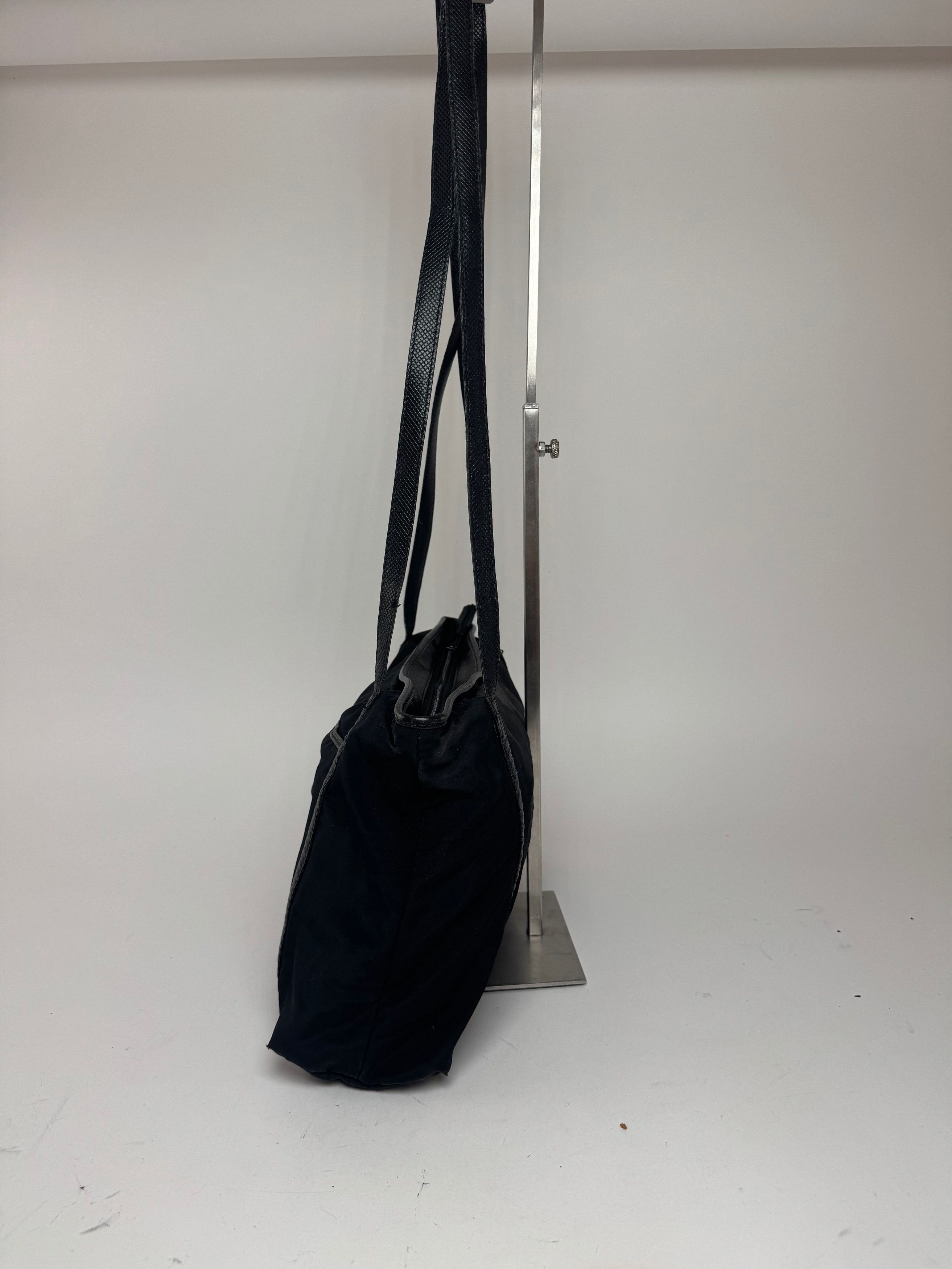 Bottega Veneta Vintage Cotton Lether Bag Black Size ONE SIZE - 7 Thumbnail