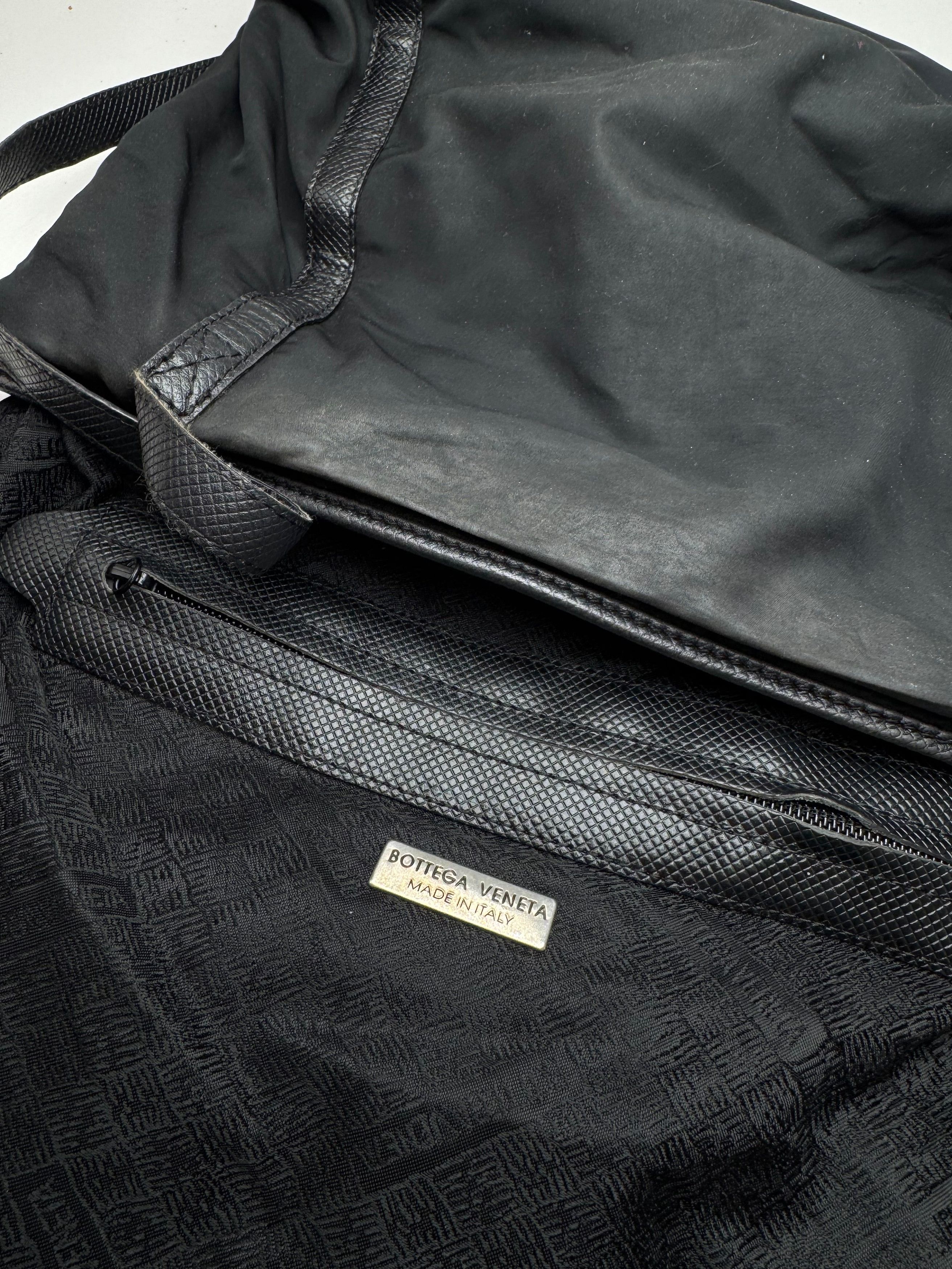 Bottega Veneta Vintage Cotton Lether Bag Black Size ONE SIZE - 6 Thumbnail