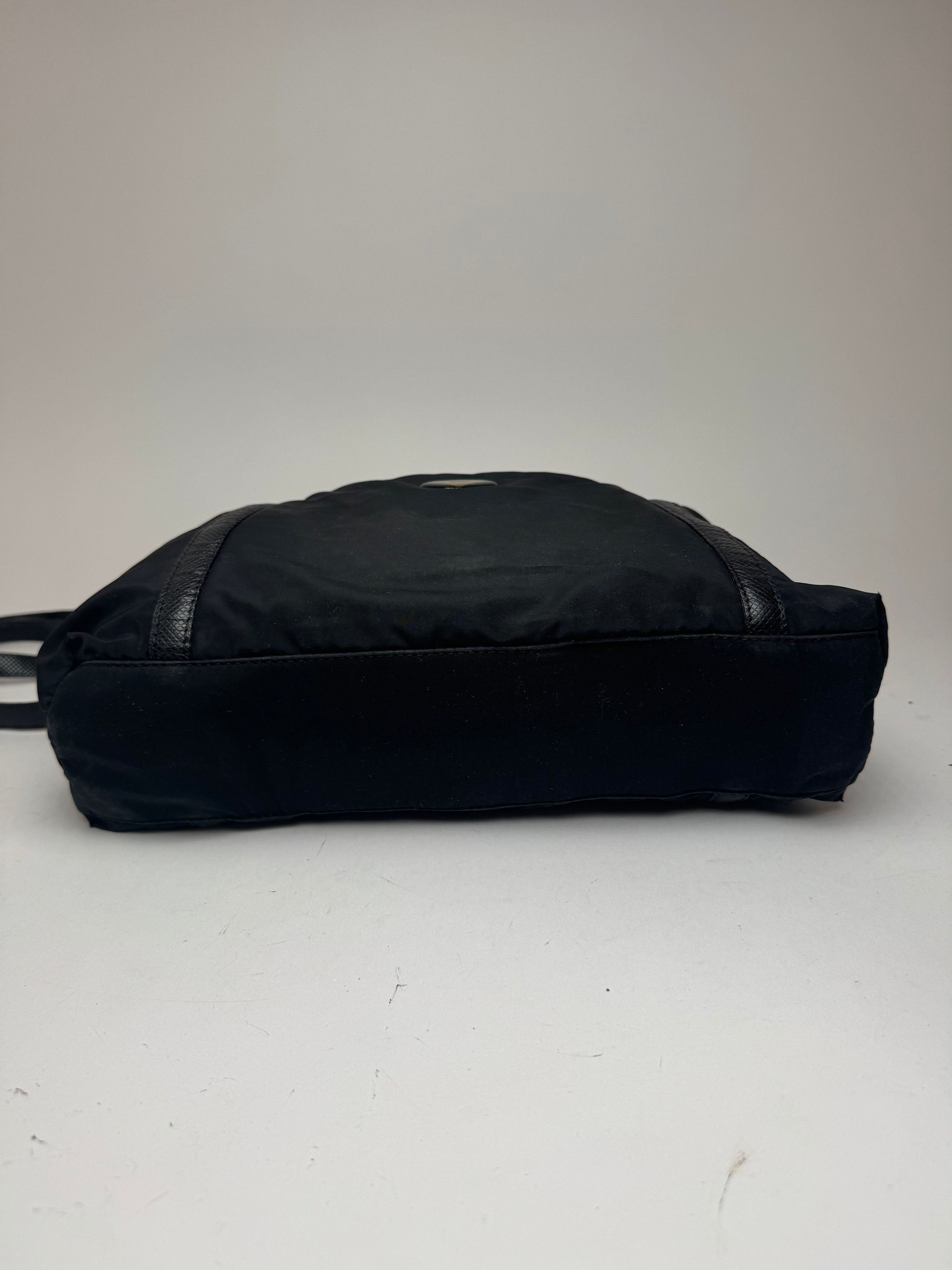 Bottega Veneta Vintage Cotton Lether Bag Black Size ONE SIZE - 11 Thumbnail