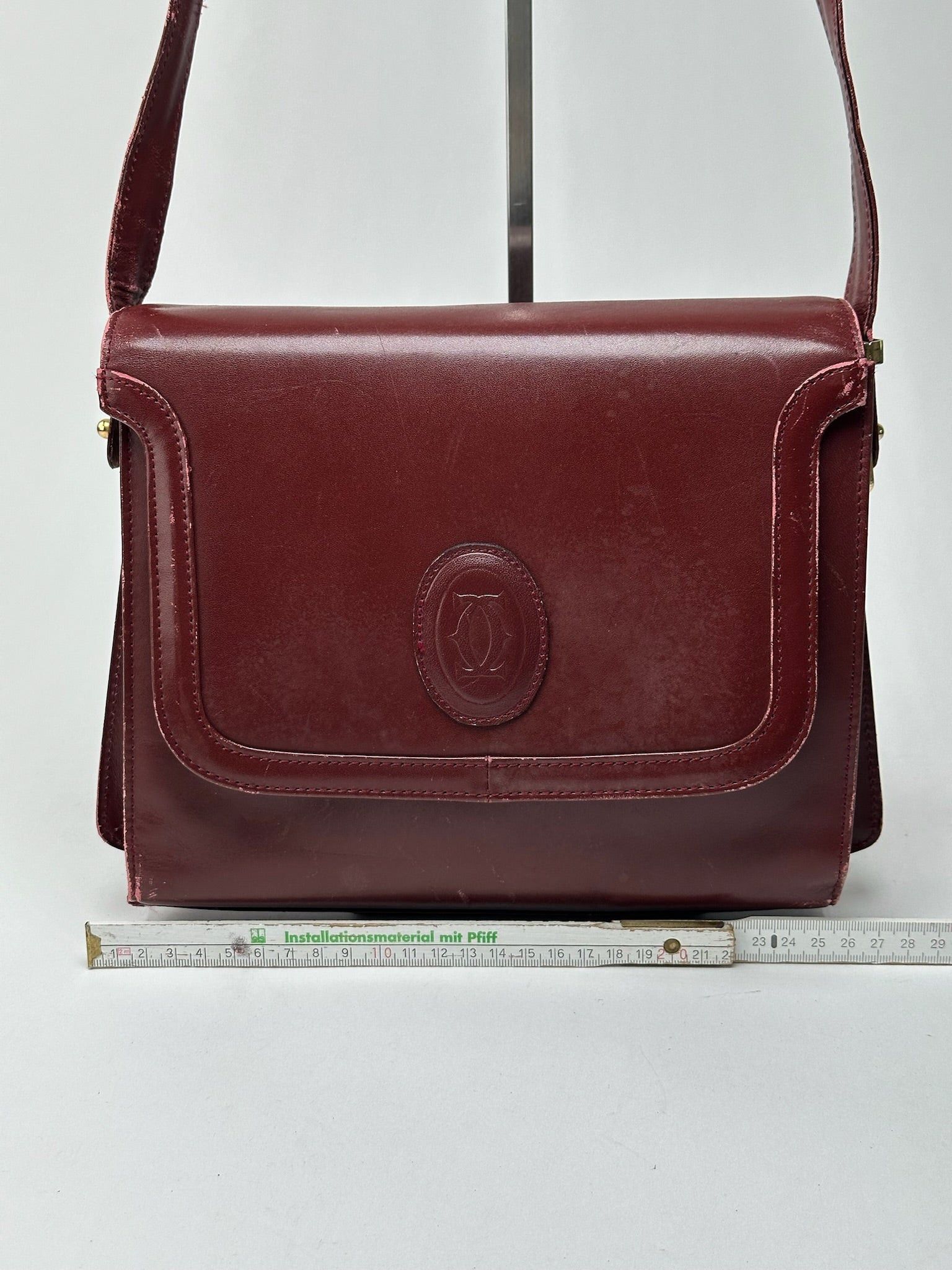 Cartier Vintage leather bag burgundy Size ONE SIZE - 14 Thumbnail