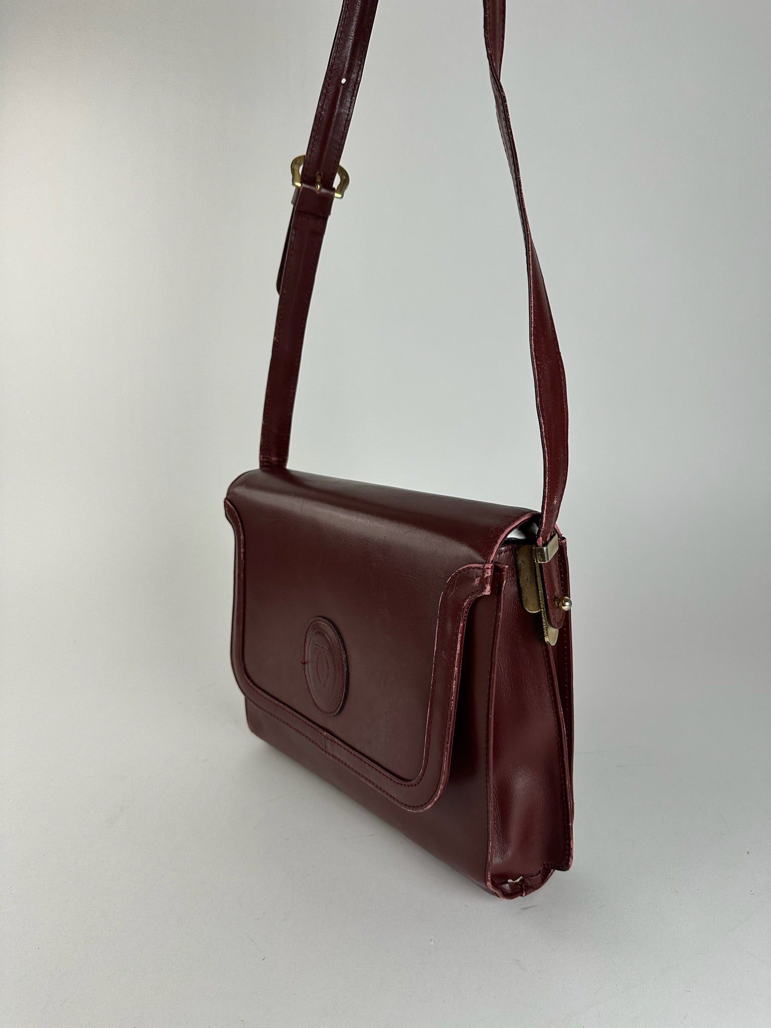 Cartier Vintage leather bag burgundy Size ONE SIZE - 10 Thumbnail
