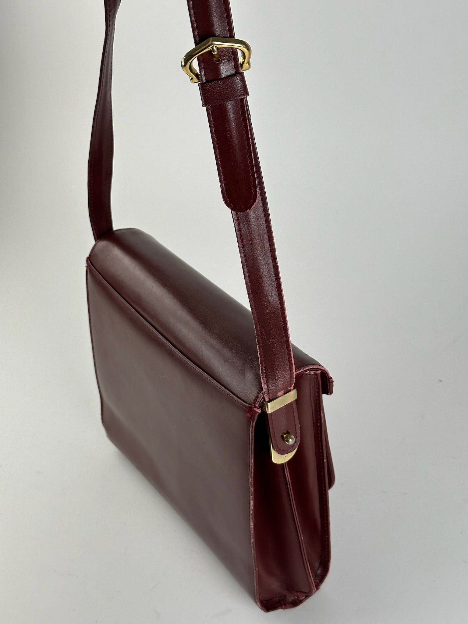 Cartier Vintage leather bag burgundy Size ONE SIZE - 8 Thumbnail