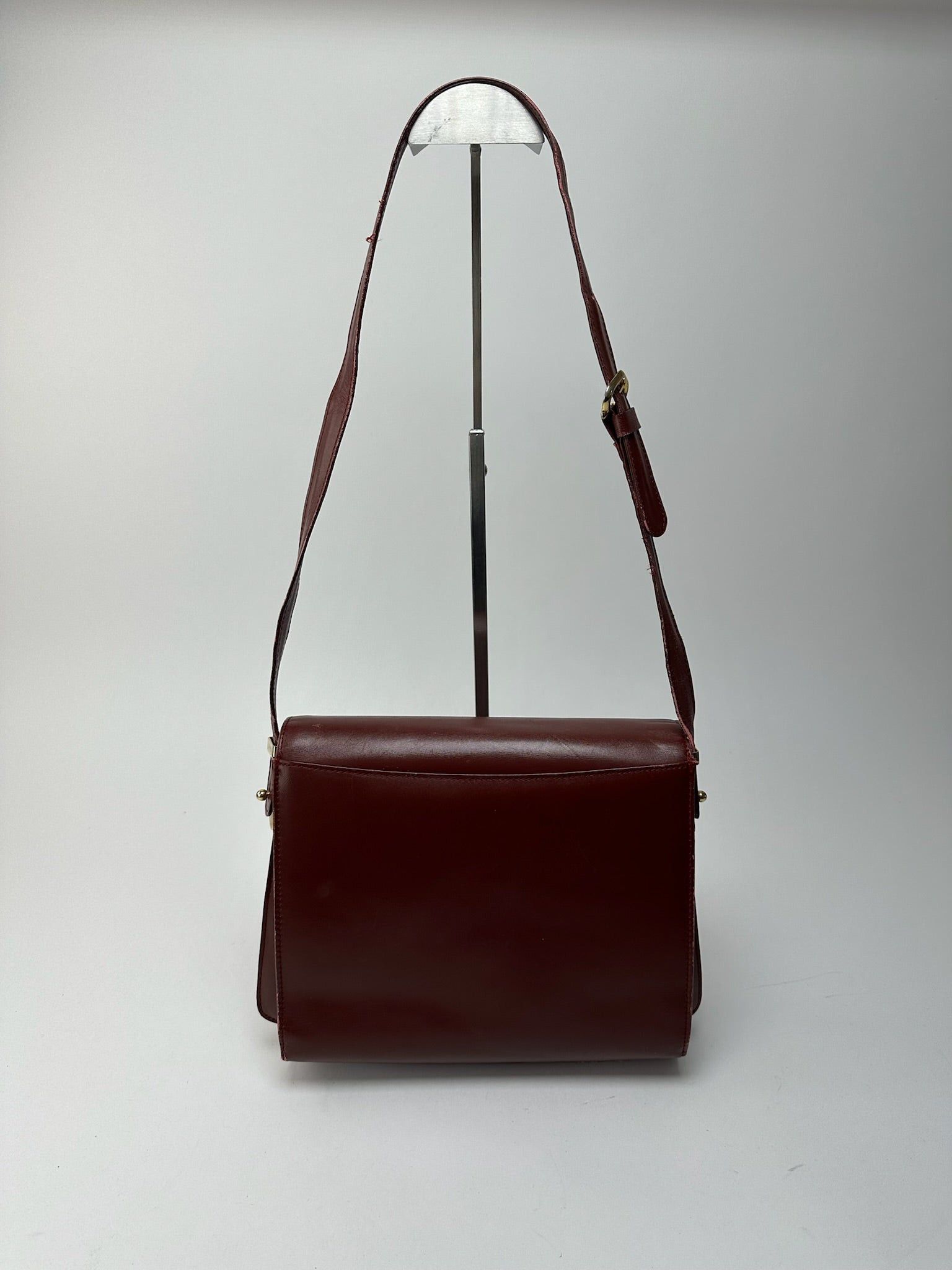 Cartier Vintage leather bag burgundy Size ONE SIZE - 3 Thumbnail