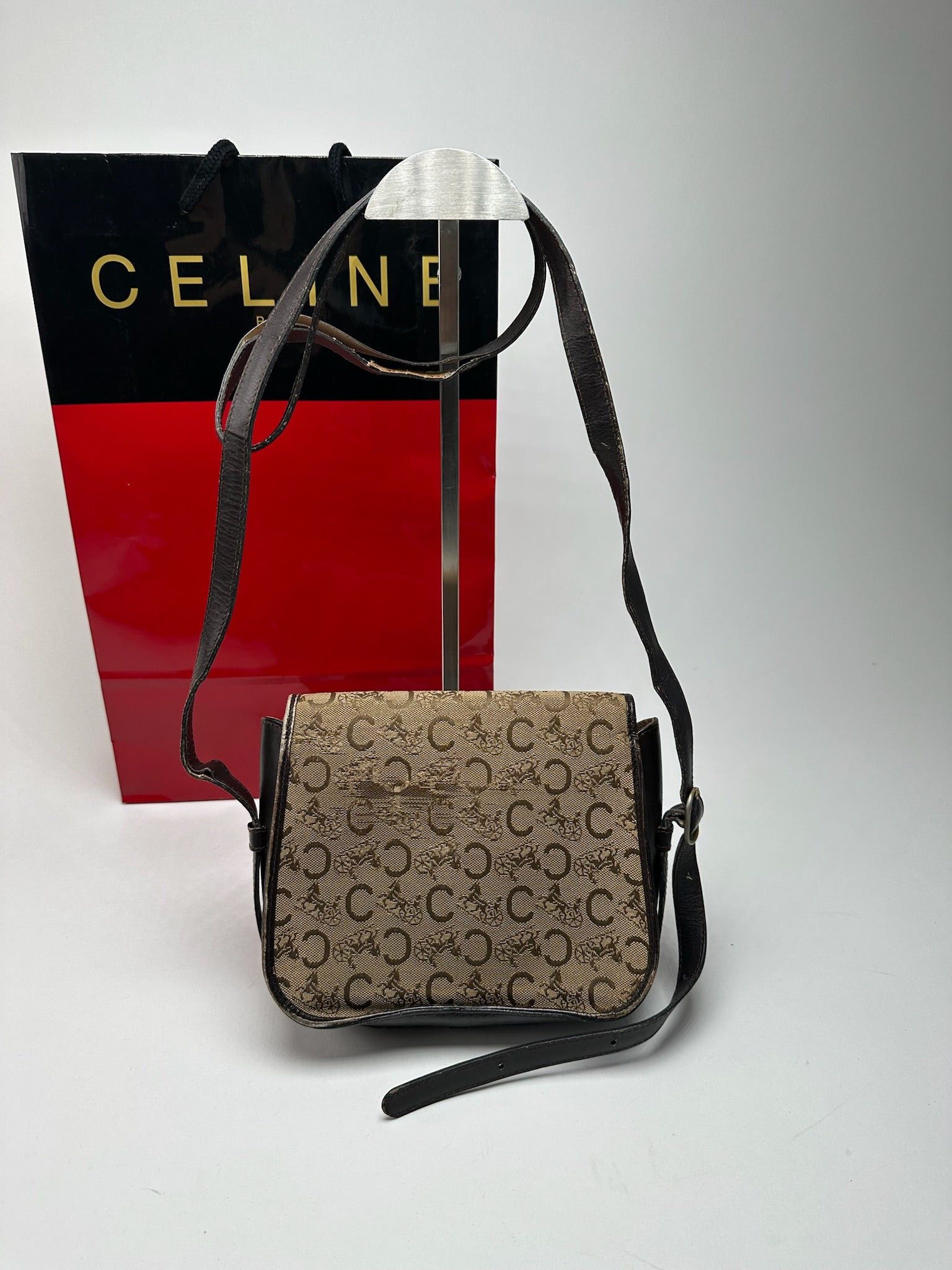 Celine Vintage Paris Macadam Bag Triomphe Size ONE SIZE - 2 Thumbnail