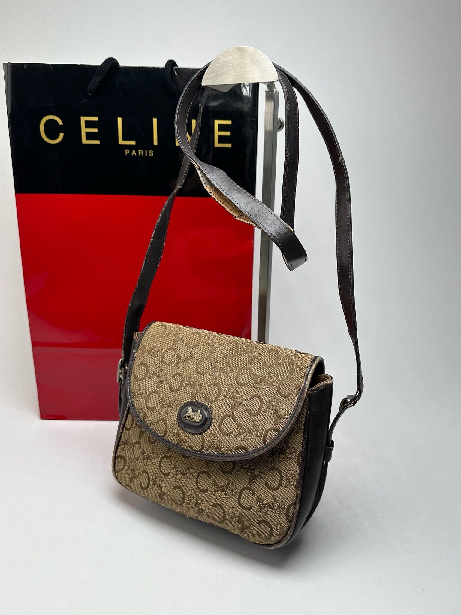 Celine Vintage Paris Macadam Bag Triomphe Size ONE SIZE - 14 Thumbnail