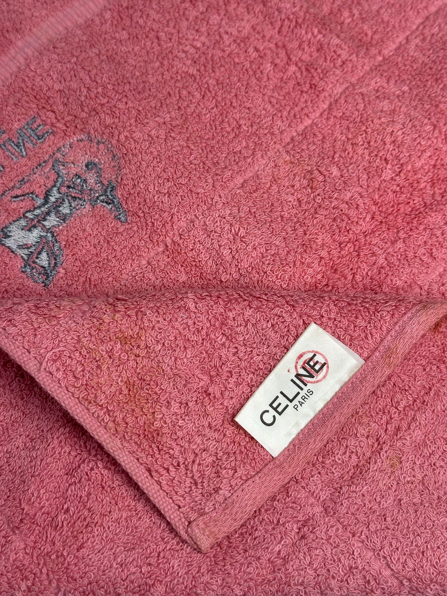 Celine Vintage Paris Scarf Red Size ONE SIZE - 6 Thumbnail