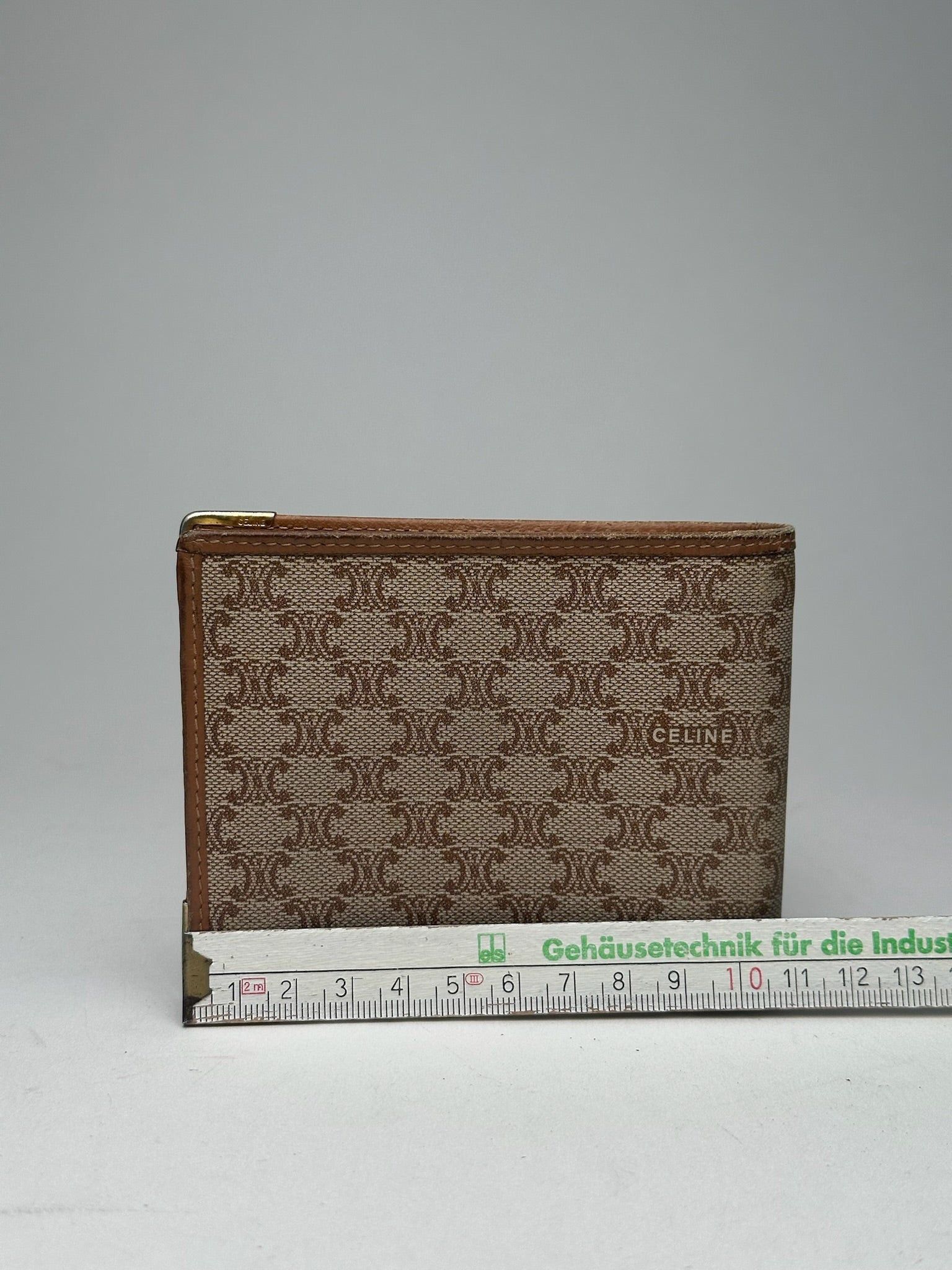 Celine Vintage Paris Leather Wallet / card holder beige Size ONE SIZE - 2 Thumbnail