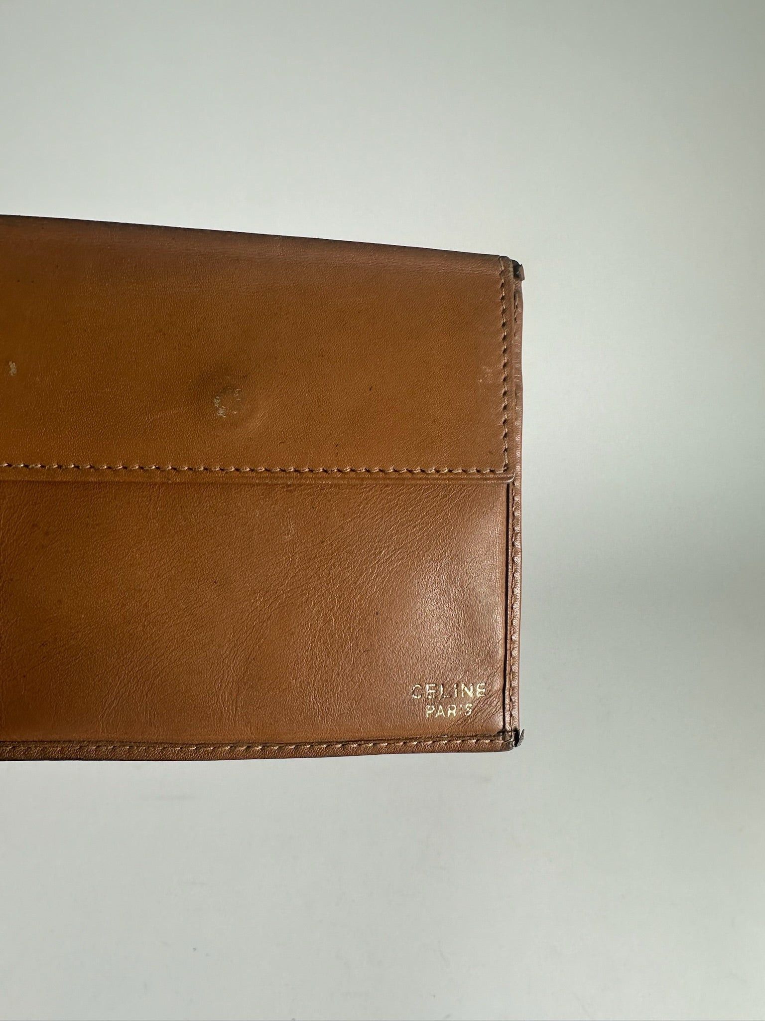 Celine Vintage Paris Leather Wallet / card holder beige Size ONE SIZE - 6 Thumbnail