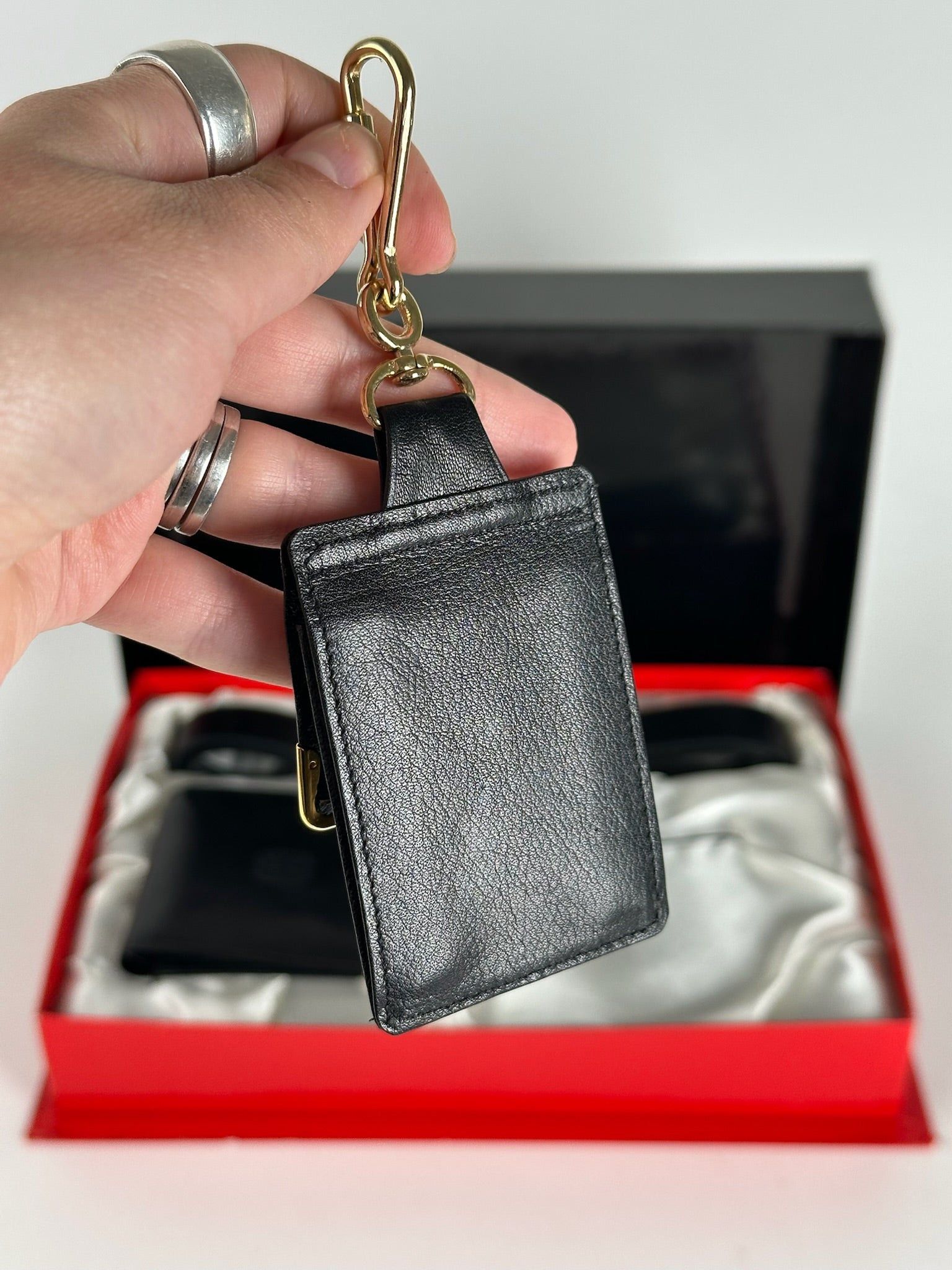 Balenciaga Vintage Leather Belt, wallet & card Holder set Black Size ONE SIZE - 8 Thumbnail