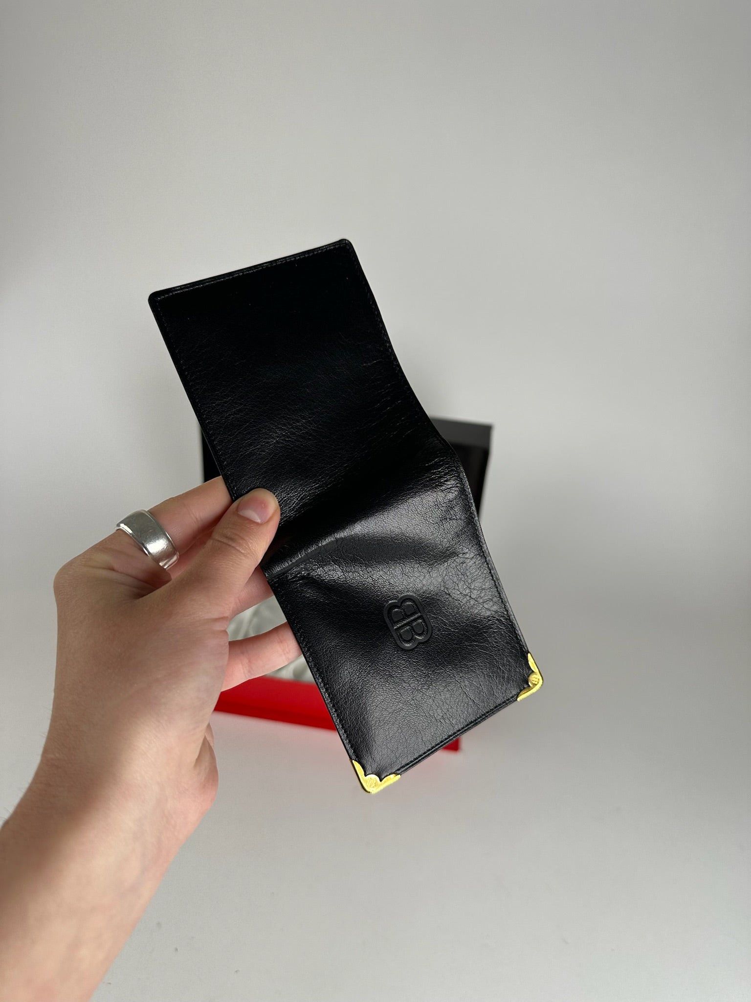Balenciaga Vintage Leather Belt, wallet & card Holder set Black Size ONE SIZE - 12 Thumbnail
