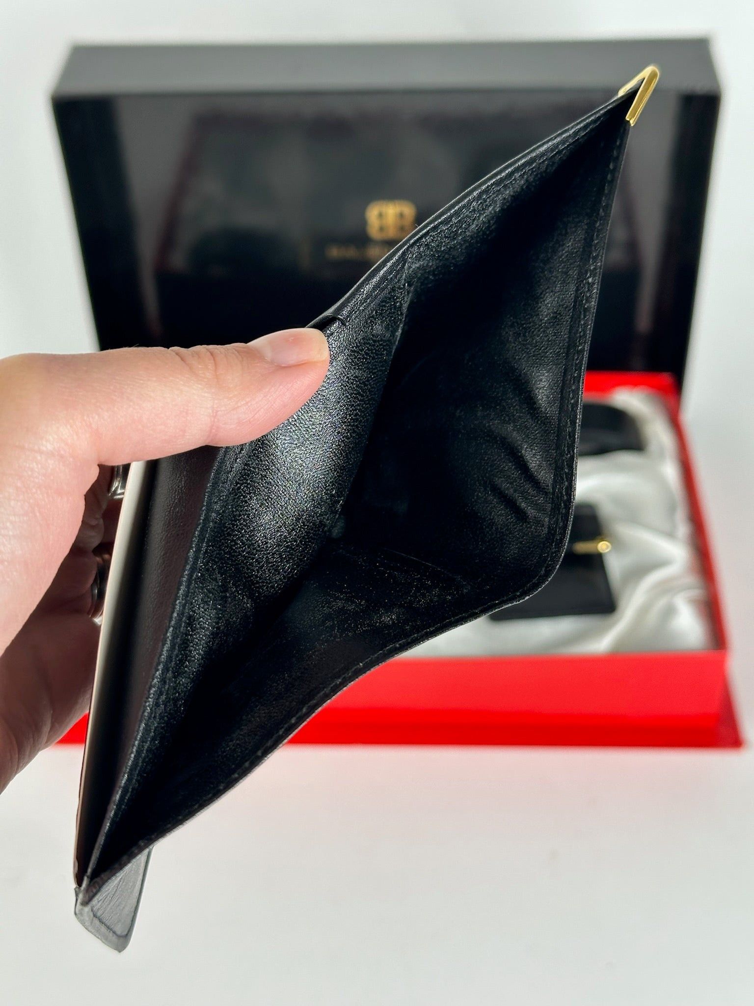Balenciaga Vintage Leather Belt, wallet & card Holder set Black Size ONE SIZE - 11 Thumbnail