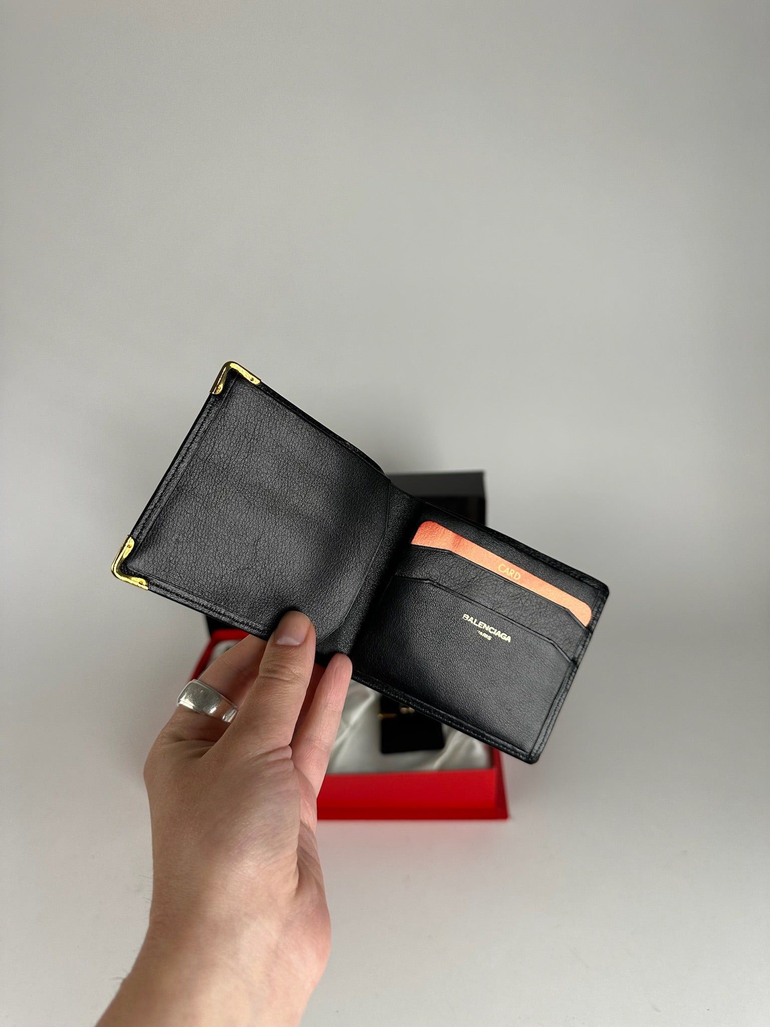Balenciaga Vintage Leather Belt, wallet & card Holder set Black Size ONE SIZE - 13 Thumbnail
