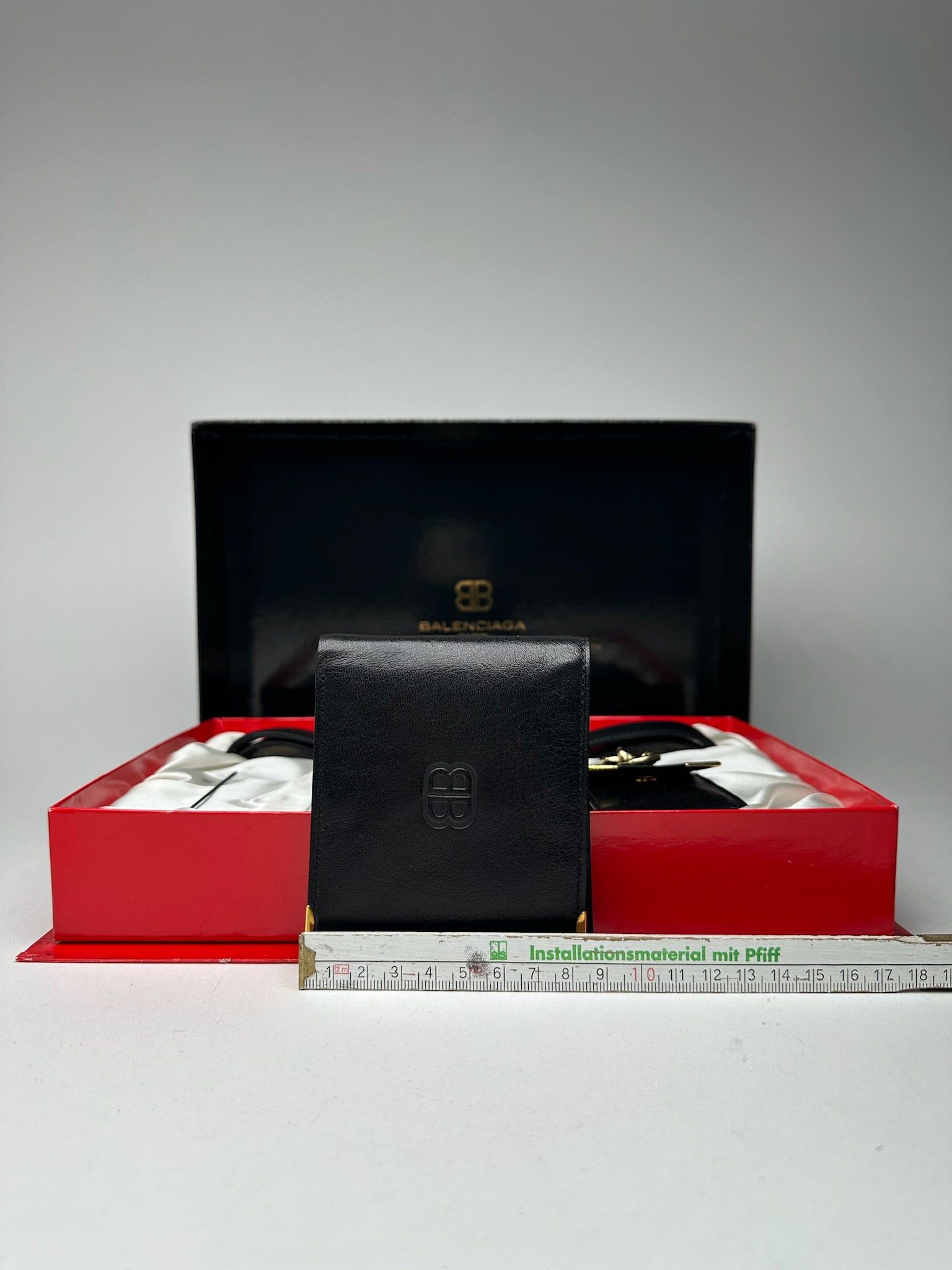 Balenciaga Vintage Leather Belt, wallet & card Holder set Black Size ONE SIZE - 14 Thumbnail
