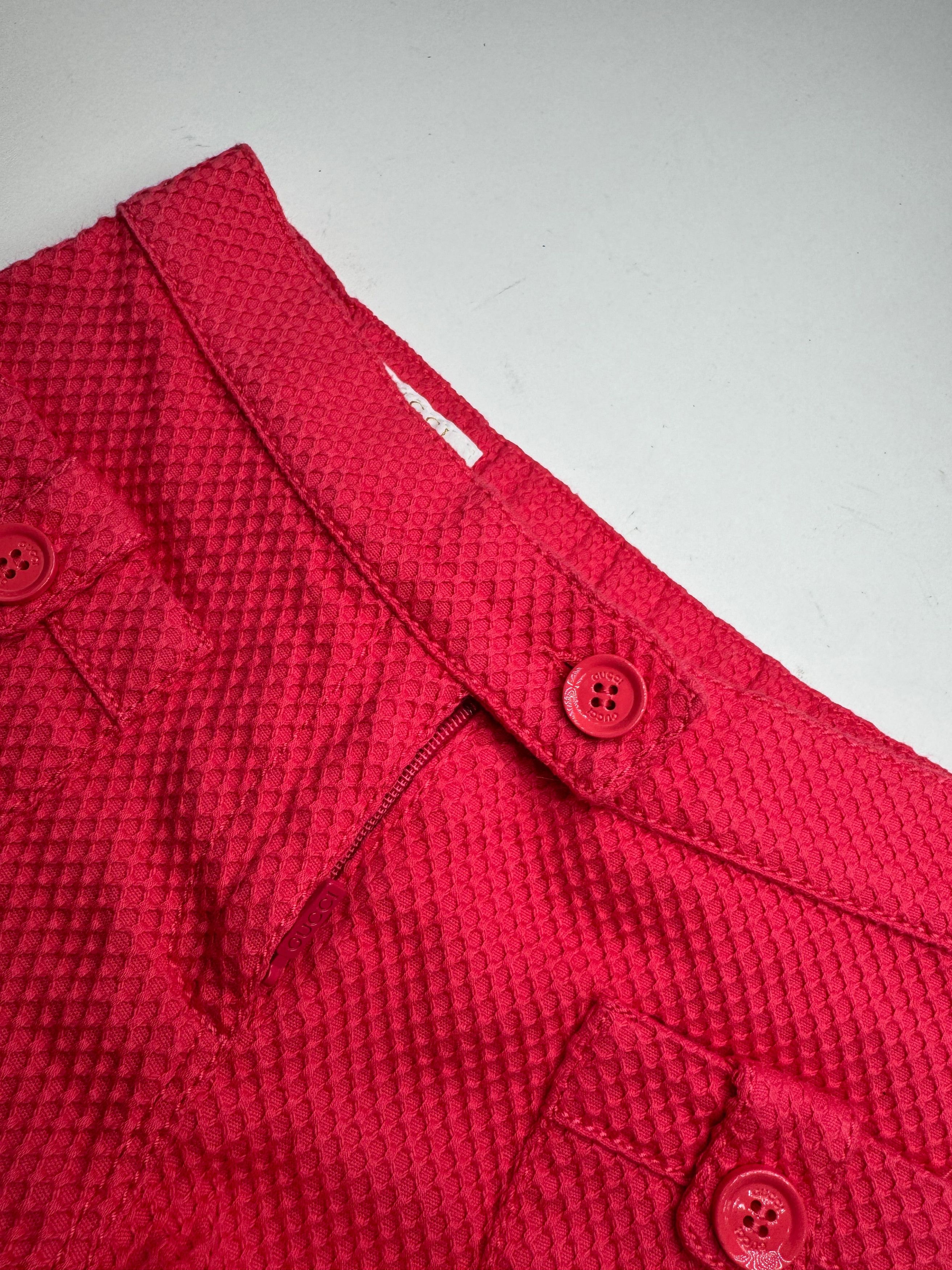 Gucci Vintage Shorts Red XXS Size 26" / US 2 / IT 38 - 4 Thumbnail