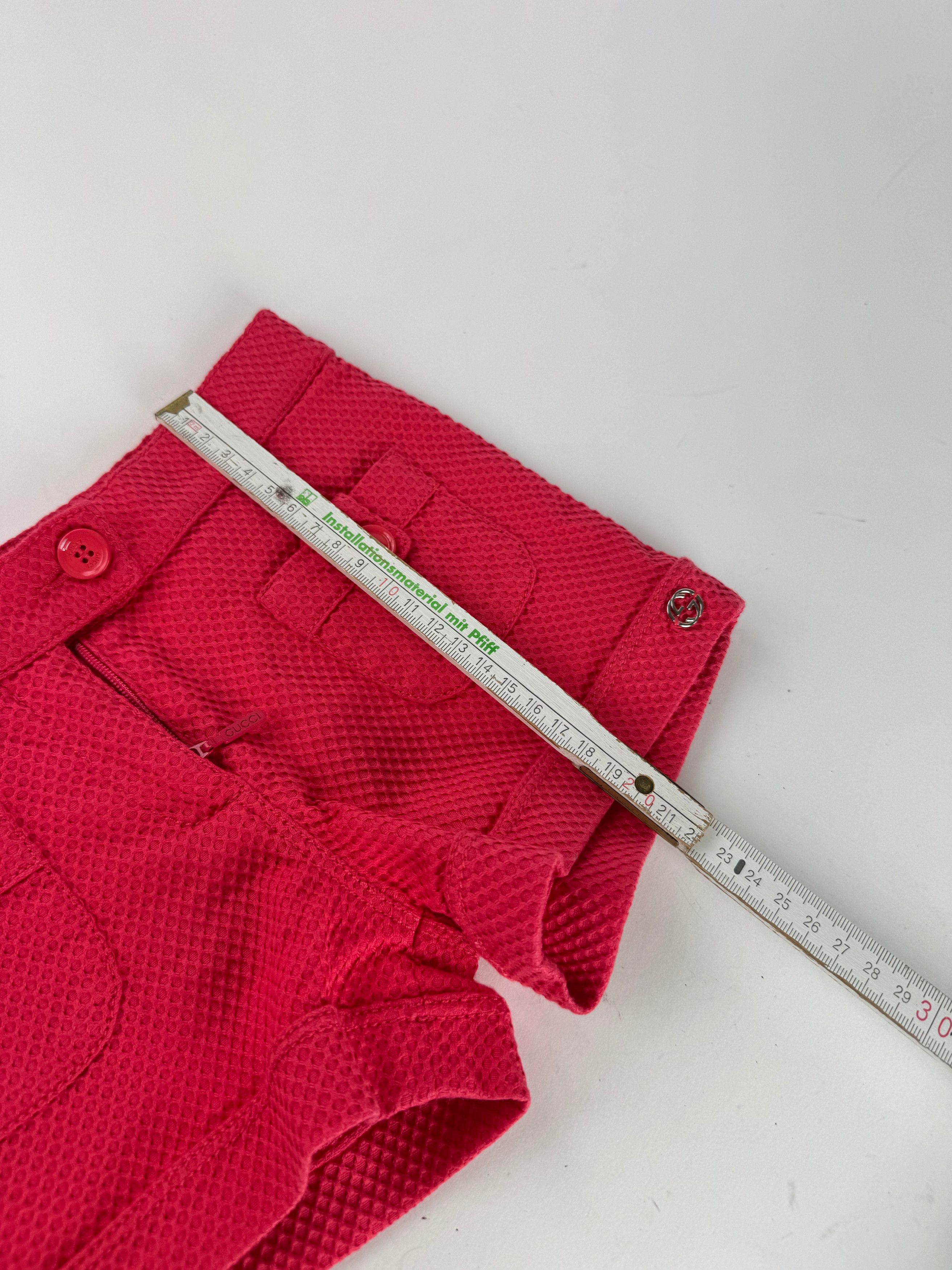 Gucci Vintage Shorts Red XXS Size 26" / US 2 / IT 38 - 9 Thumbnail
