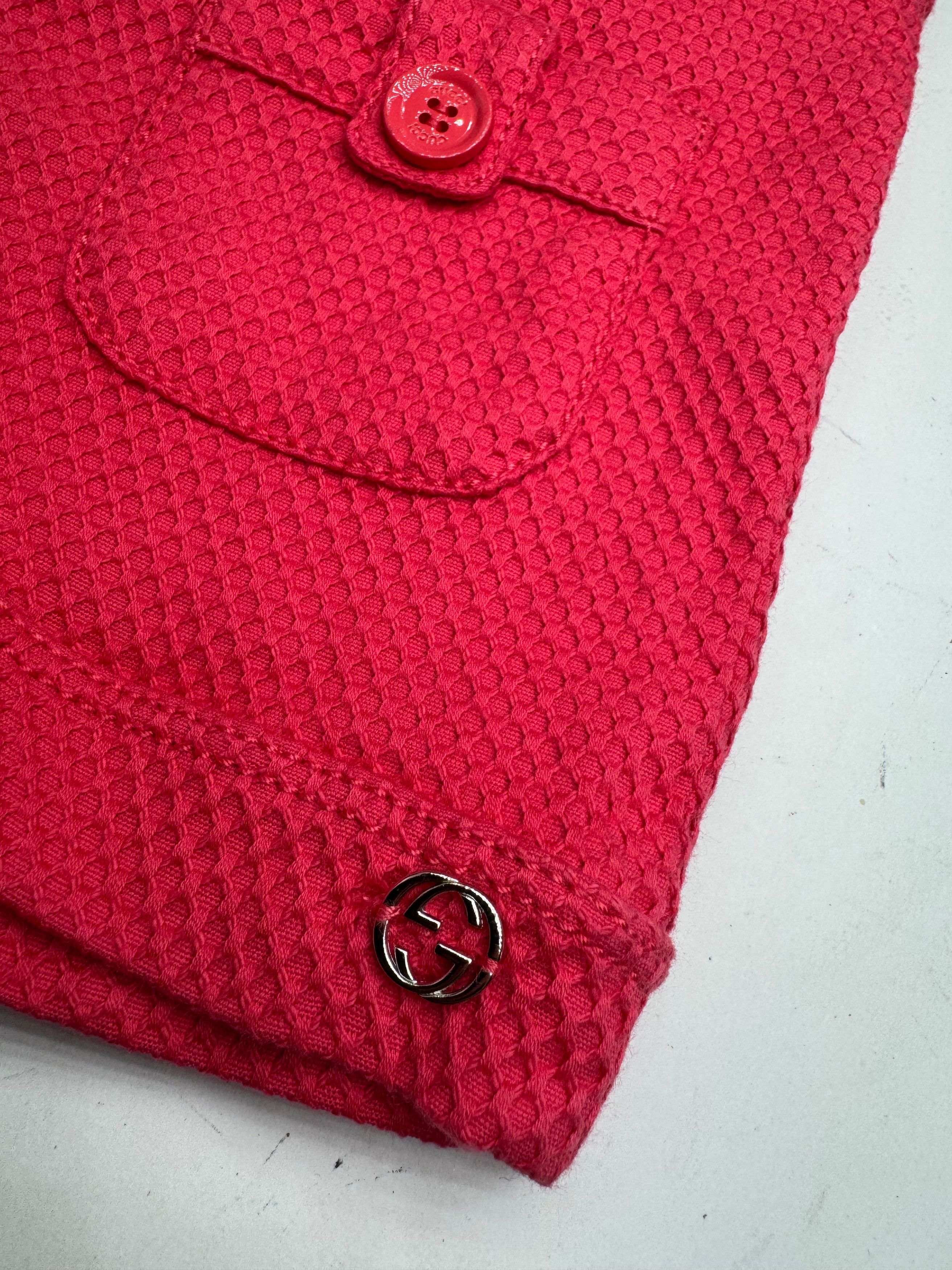 Gucci Vintage Shorts Red XXS Size 26" / US 2 / IT 38 - 3 Thumbnail