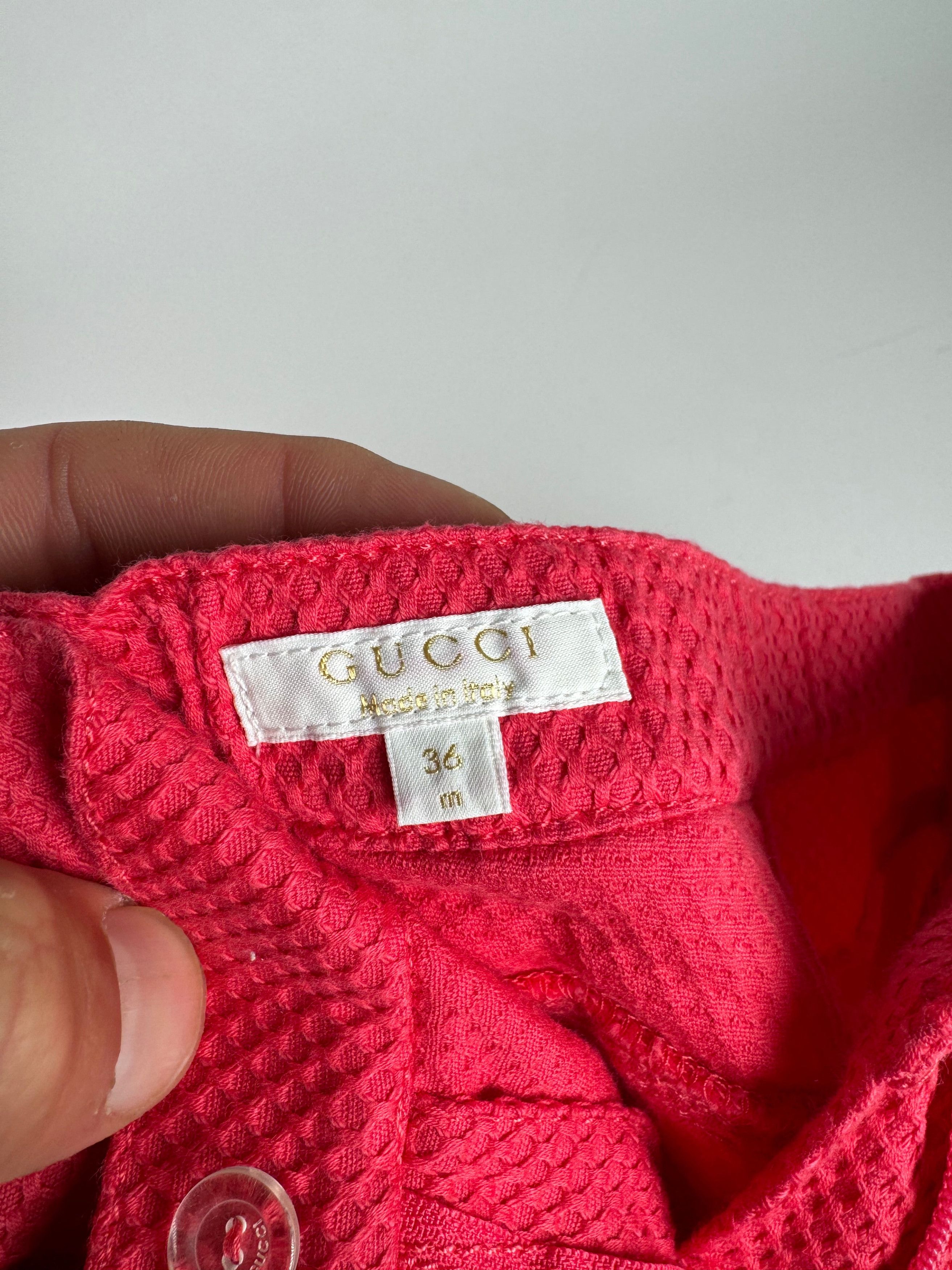 Gucci Vintage Shorts Red XXS Size 26" / US 2 / IT 38 - 10 Thumbnail