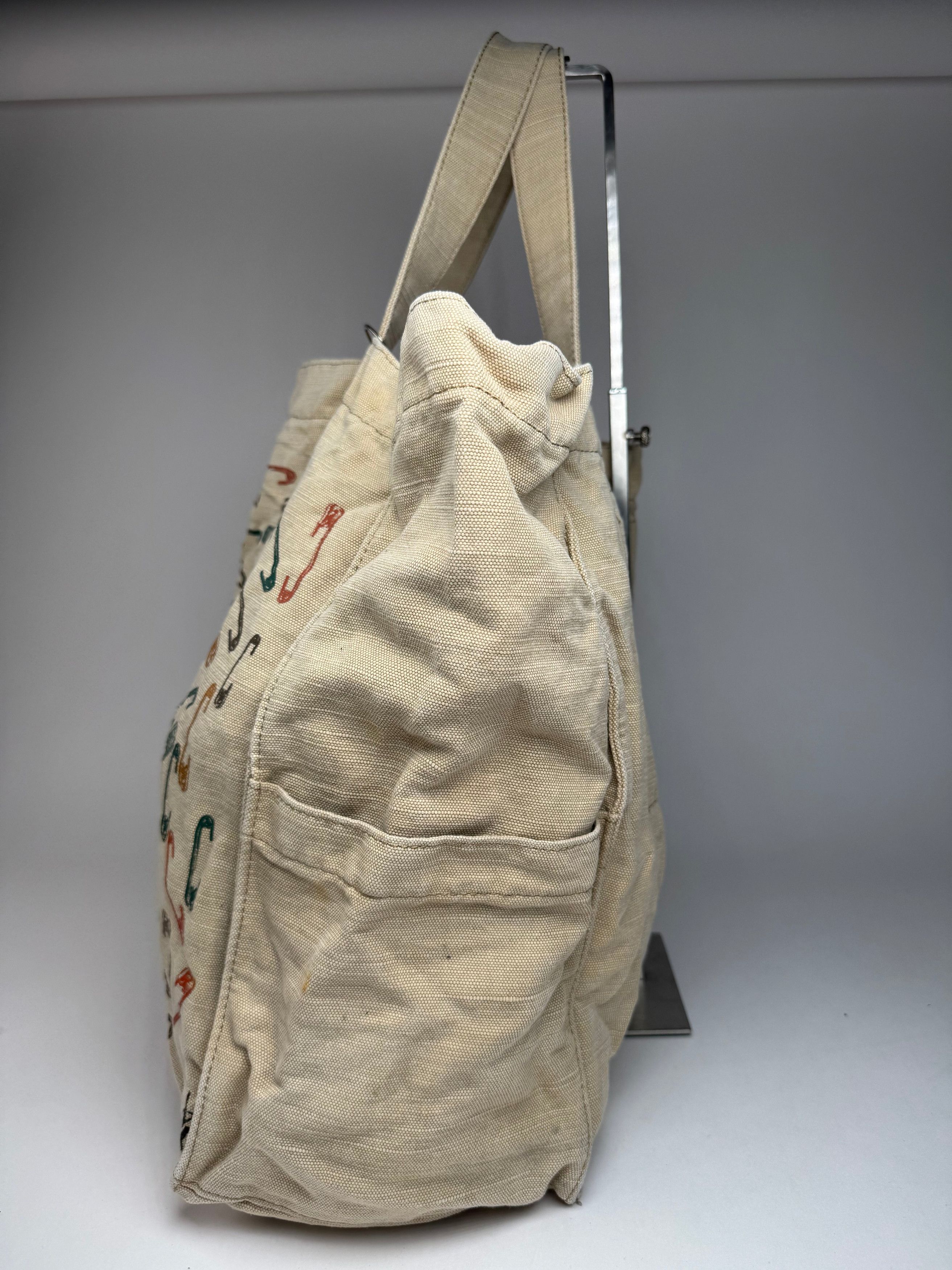 Other Vintage YSL Canvas Shopper Bag beige Size ONE SIZE - 10 Thumbnail