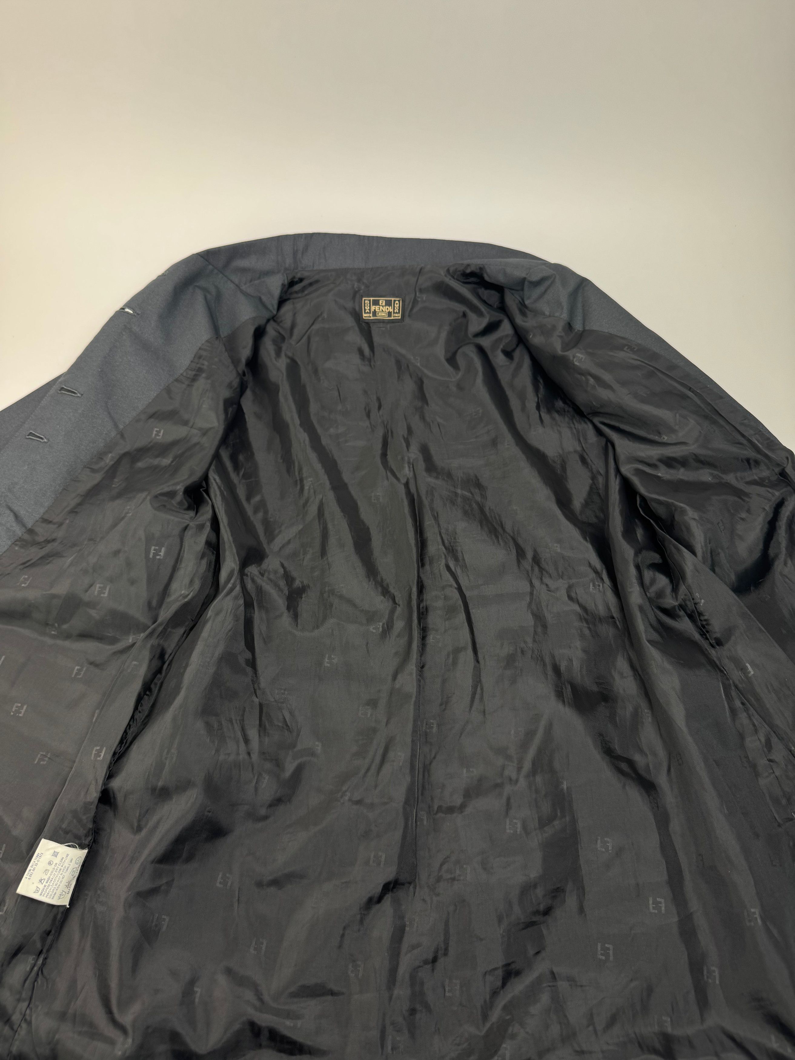 Fendi Vintage Roma Trenchcoat Anthrazit M Size M / US 6-8 / IT 42-44 - 10 Thumbnail