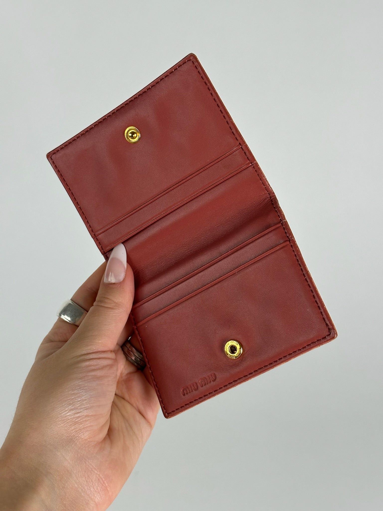 Miu Miu Vintage Card Holder orange Size ONE SIZE - 4 Thumbnail
