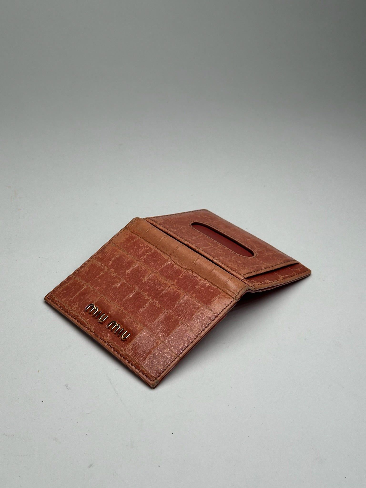Miu Miu Vintage Card Holder orange Size ONE SIZE - 2 Thumbnail