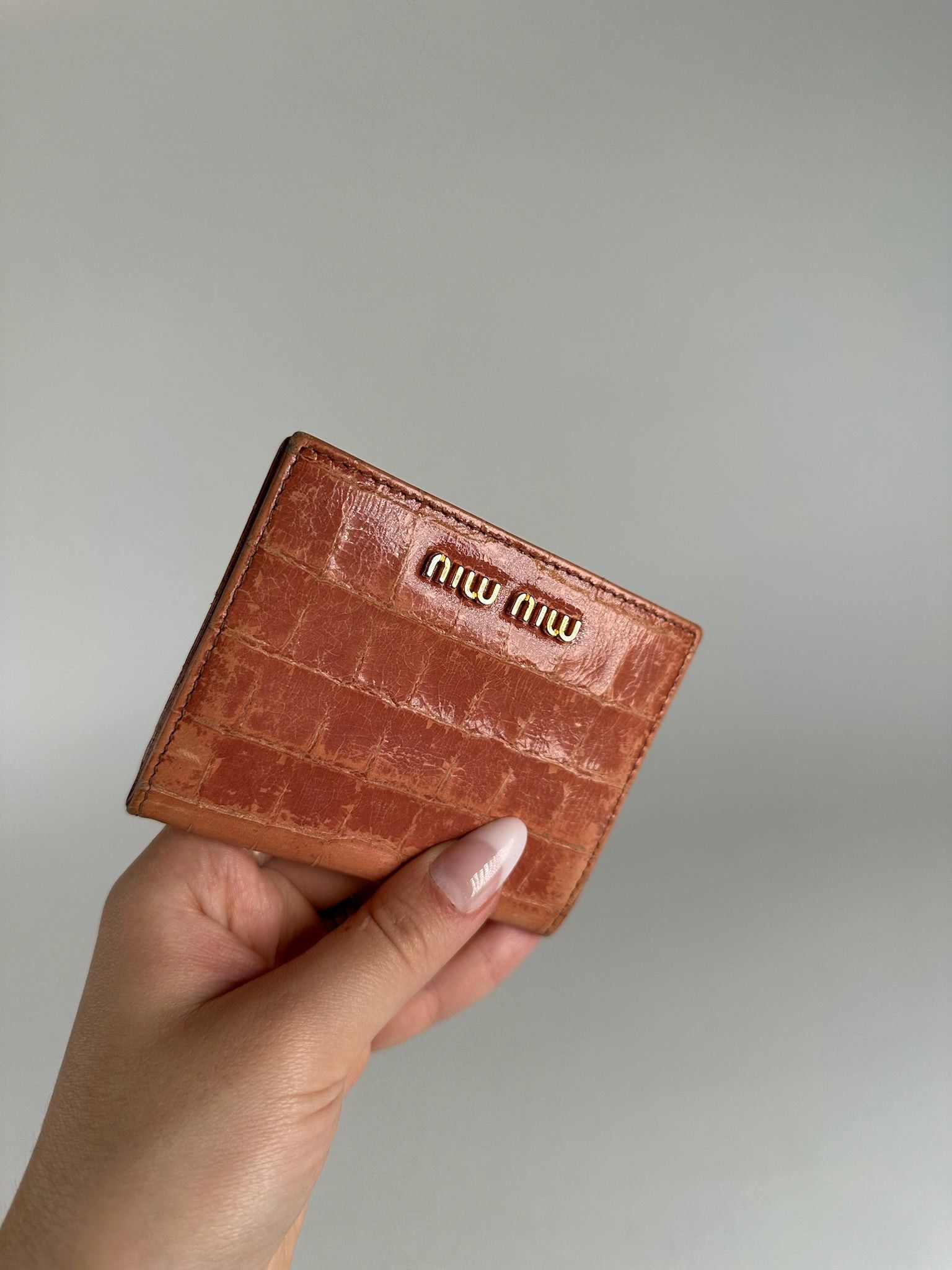 Miu Miu Vintage Card Holder orange Size ONE SIZE - 7 Thumbnail