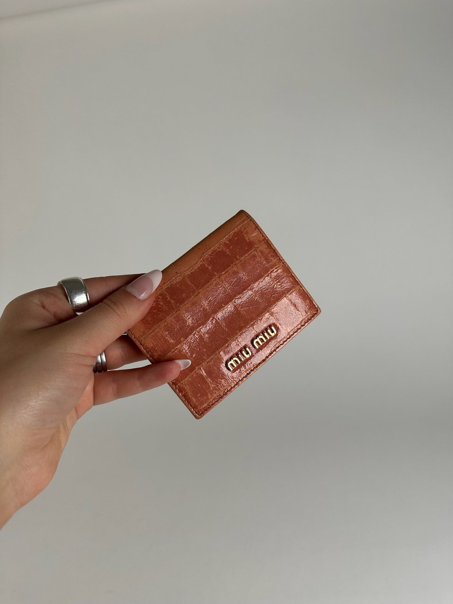 Miu Miu Vintage Card Holder orange Size ONE SIZE - 8 Thumbnail