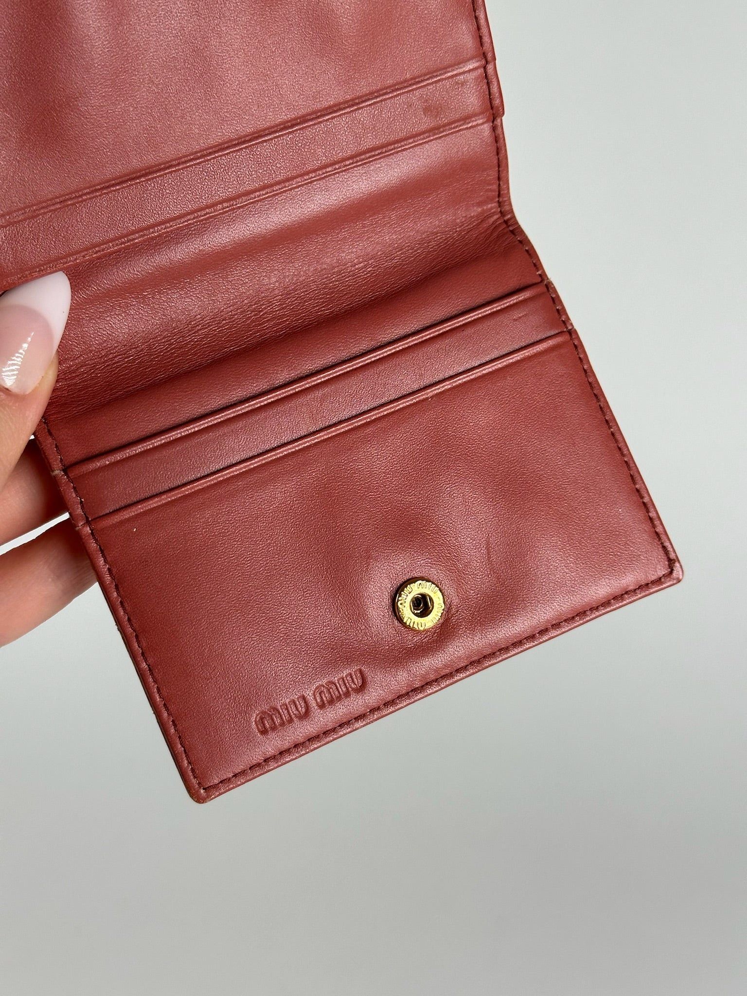 Miu Miu Vintage Card Holder orange Size ONE SIZE - 5 Thumbnail