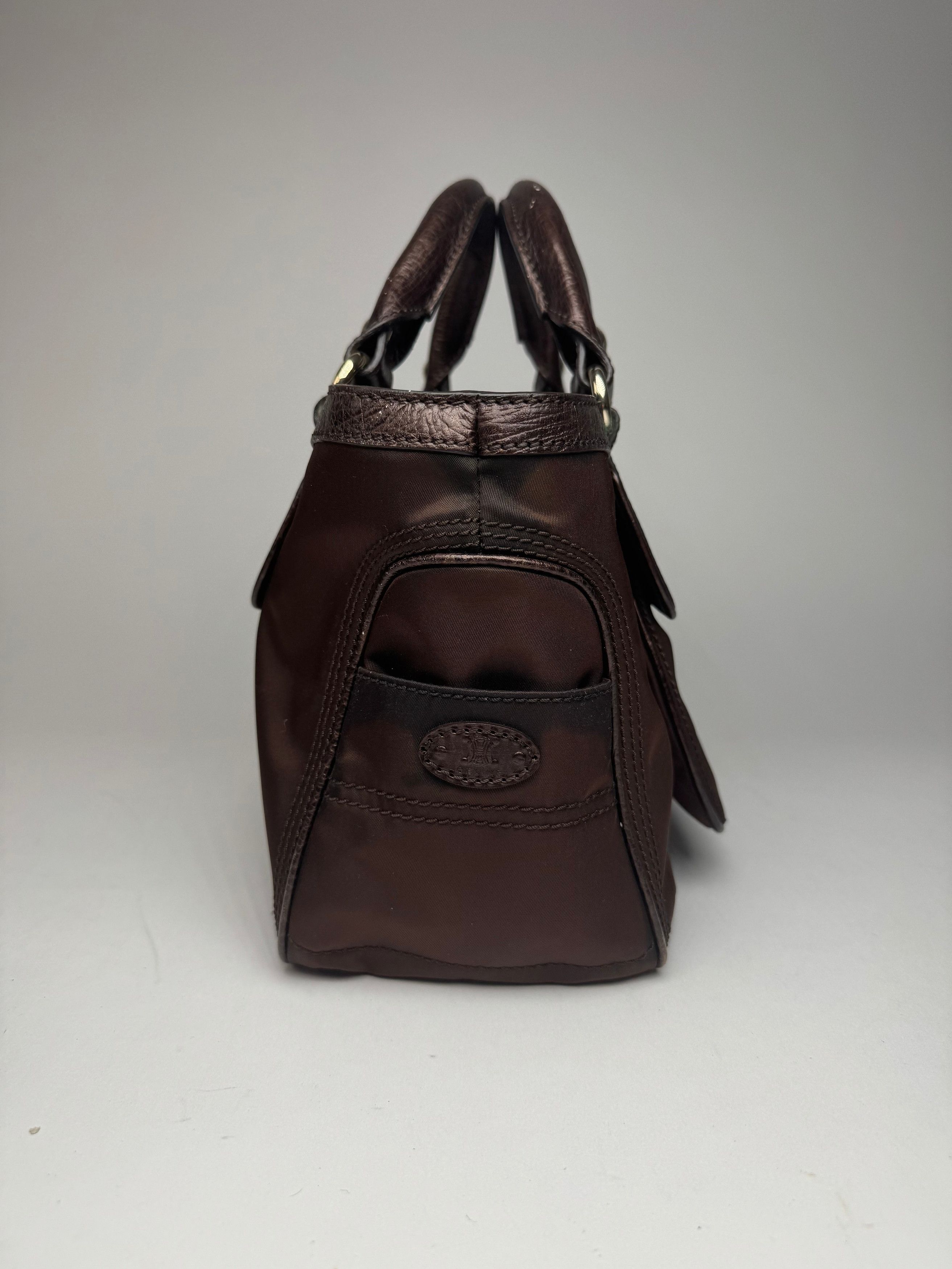 Celine Vintage Polyester Bag brown Size ONE SIZE - 8 Thumbnail